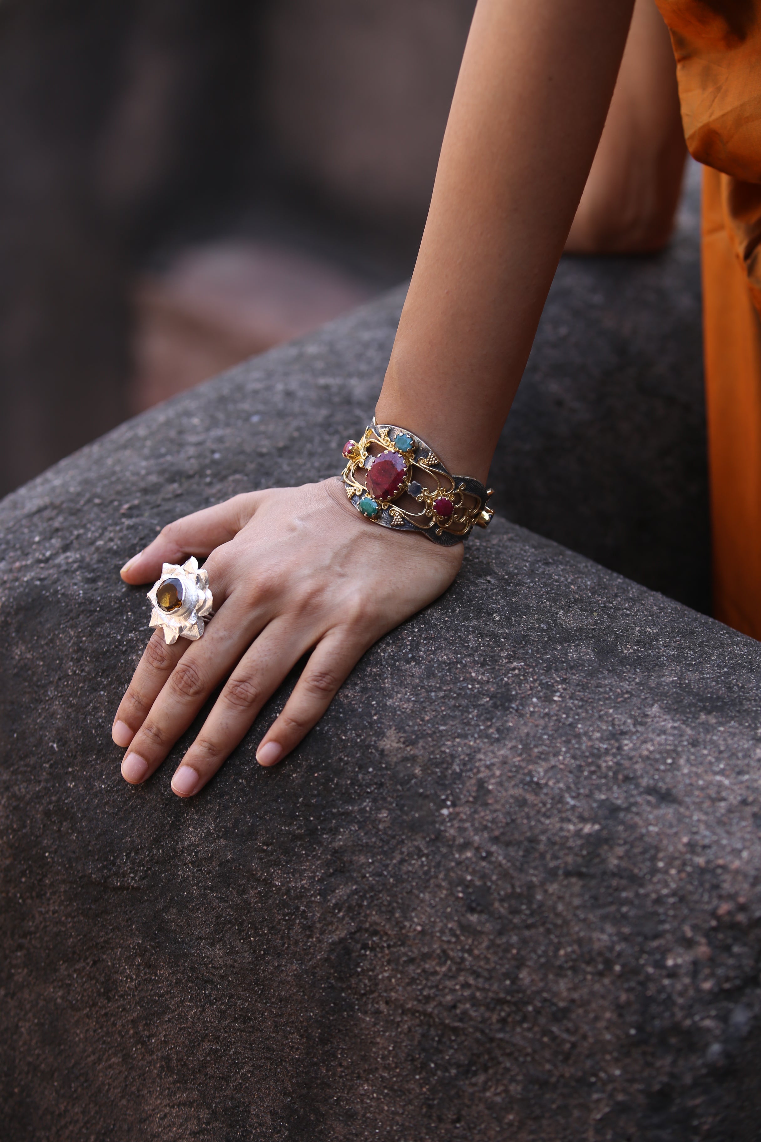 Mughal Bloom Cuff