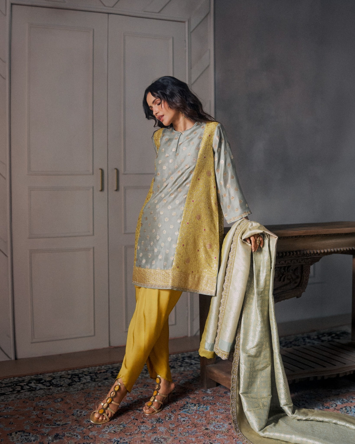 Golden Yellow Kurta Set