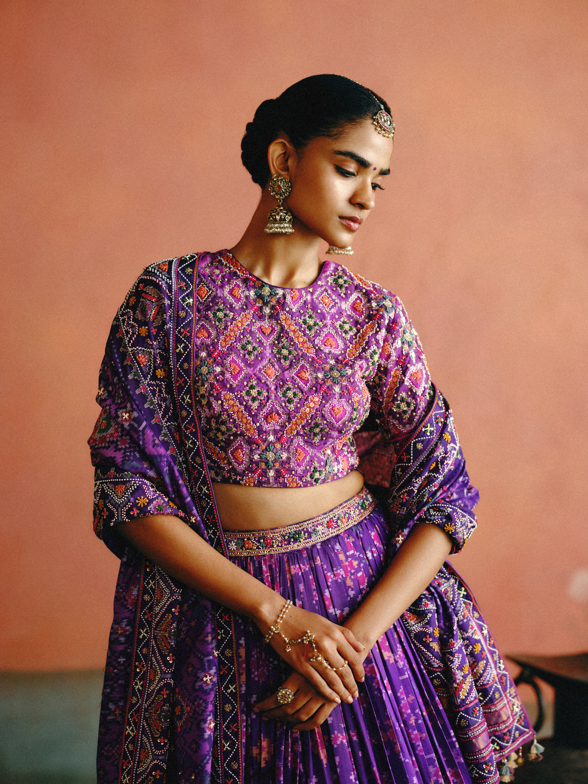Mahira Purple Patola Lehenga