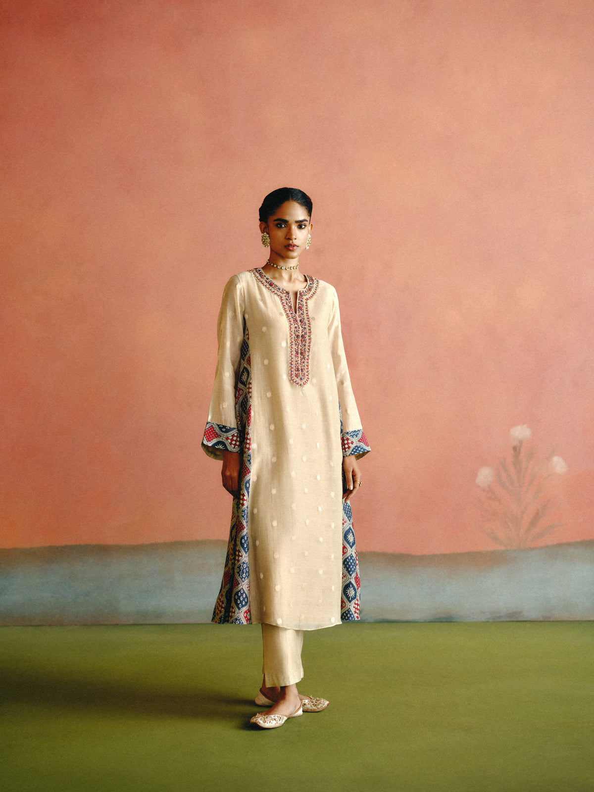 Ivory Silk Kurta