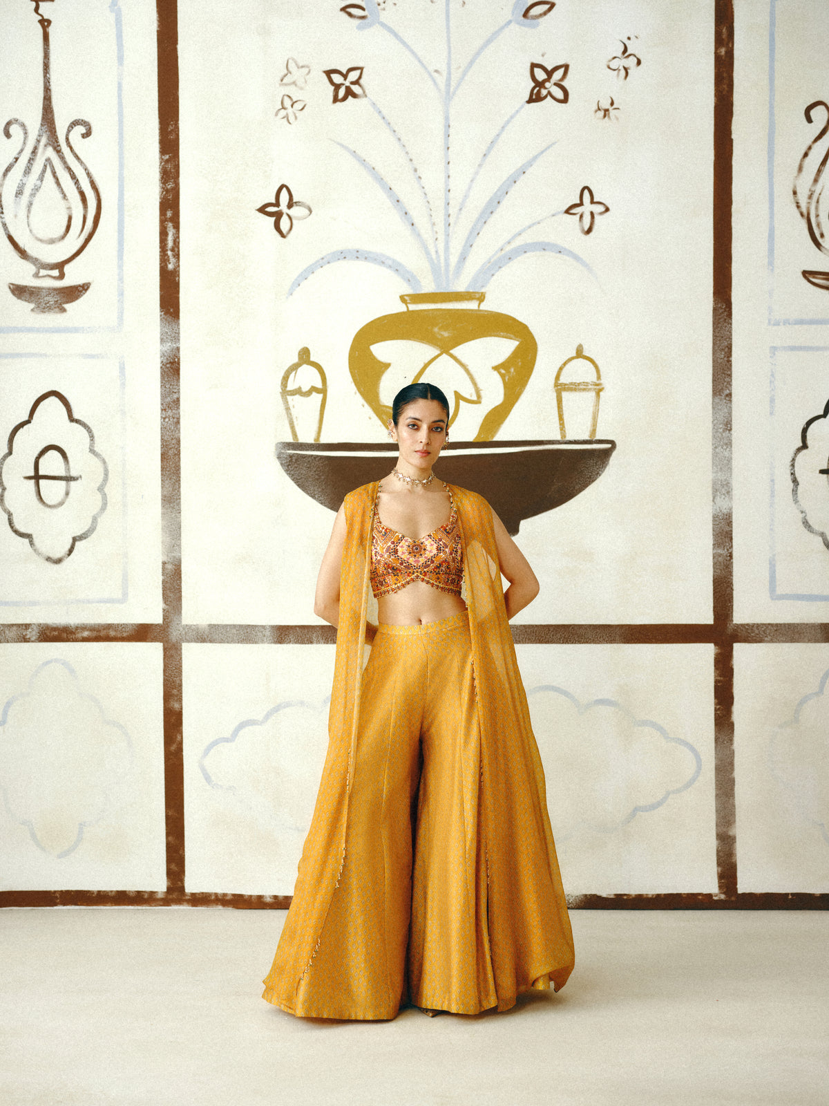 Kesar Croptop – Cape Set
