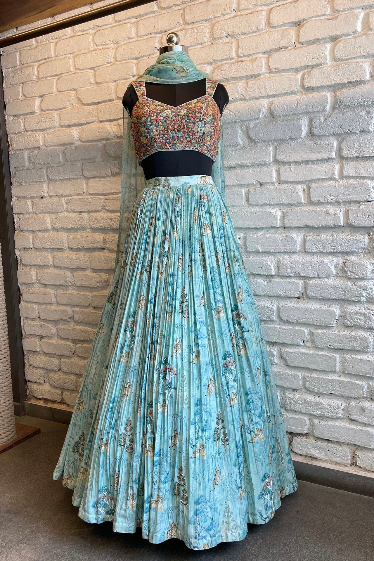 Blue Lehenga Set