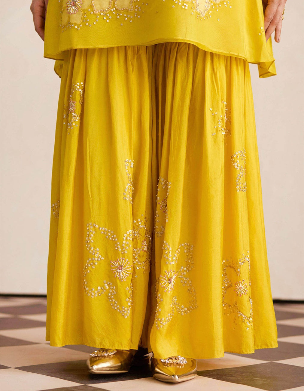 Mango Sharara Set