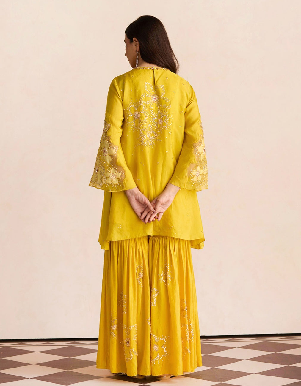 Mango Sharara Set