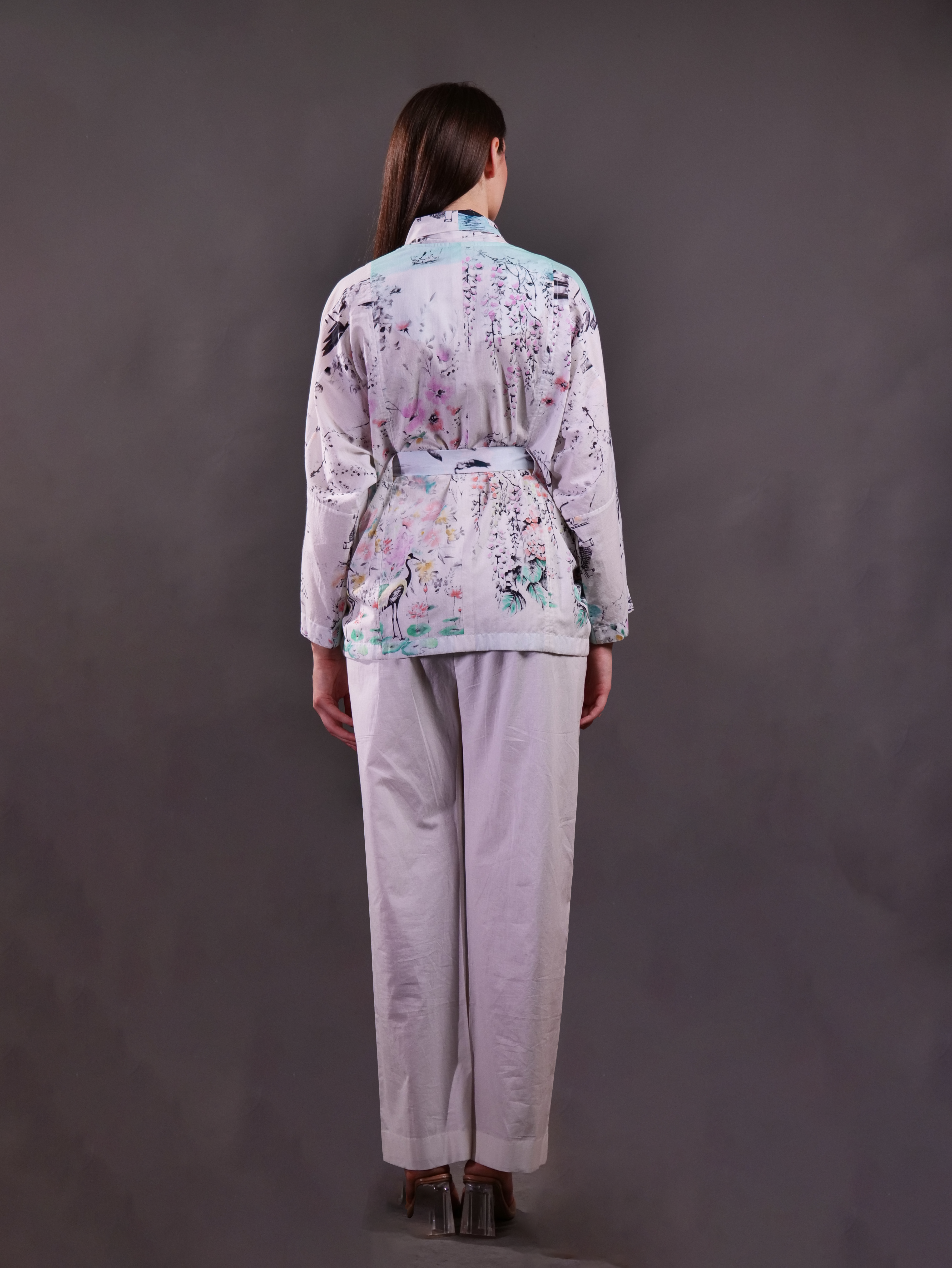 Printed Shacket with Trousers