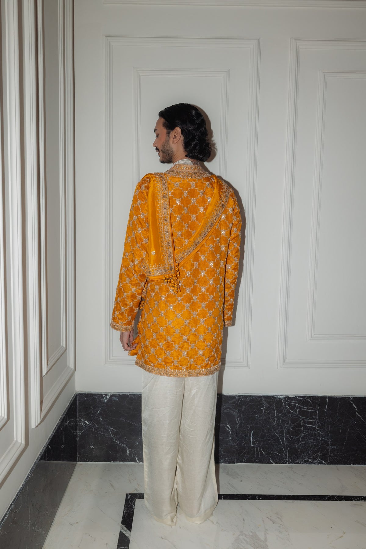 Mustard Kurta Set