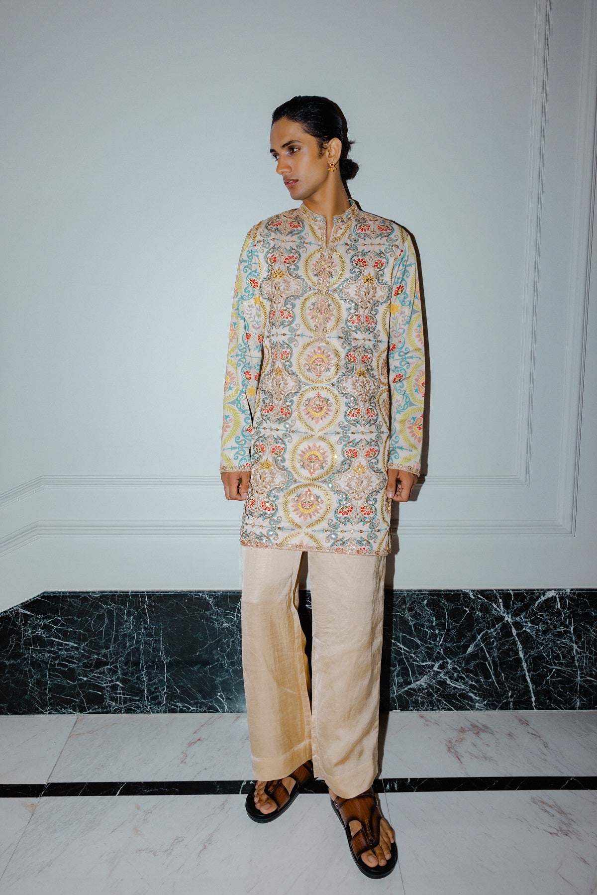 Ivory Printed Kurta Set