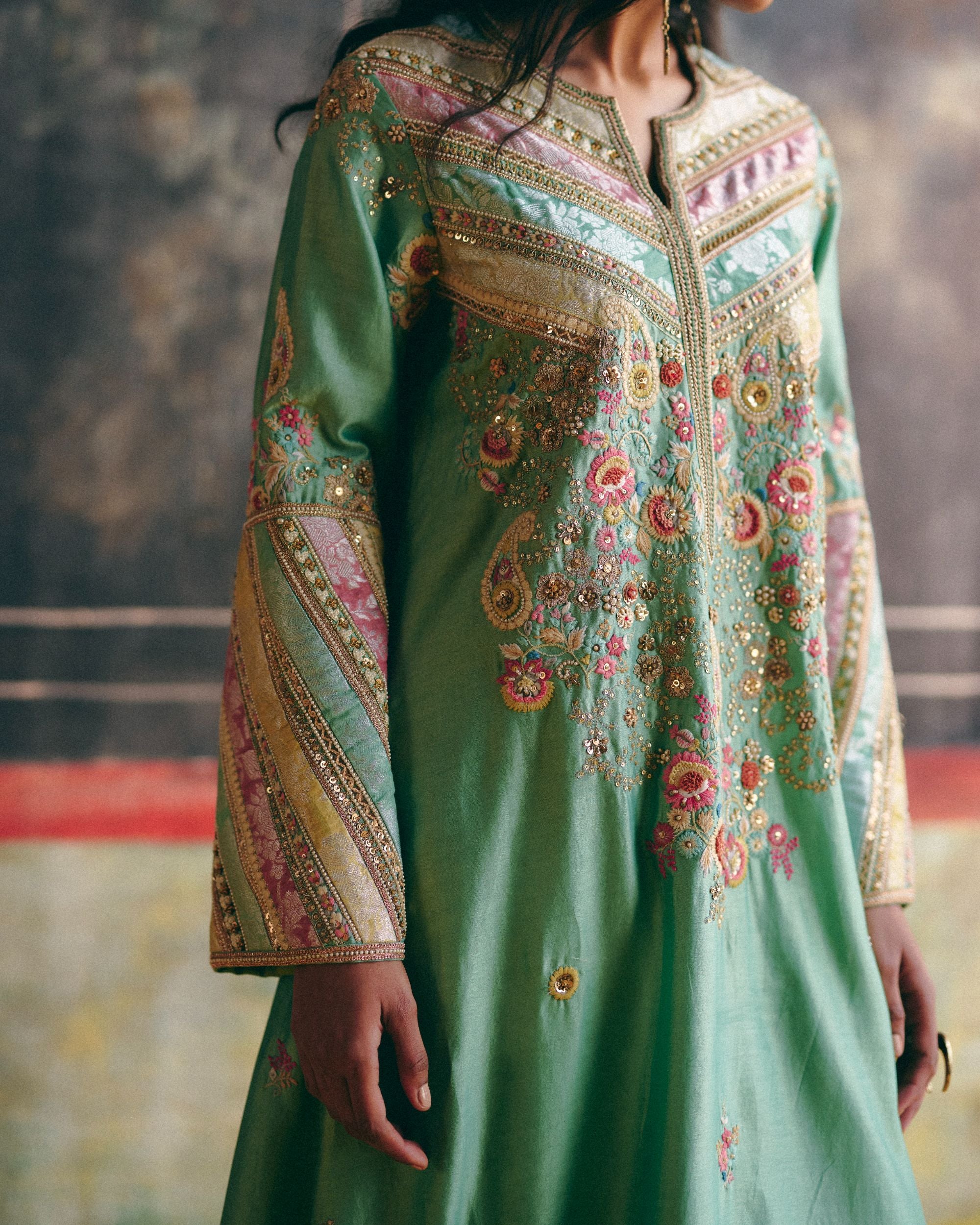 Cyan Hanky kurta set