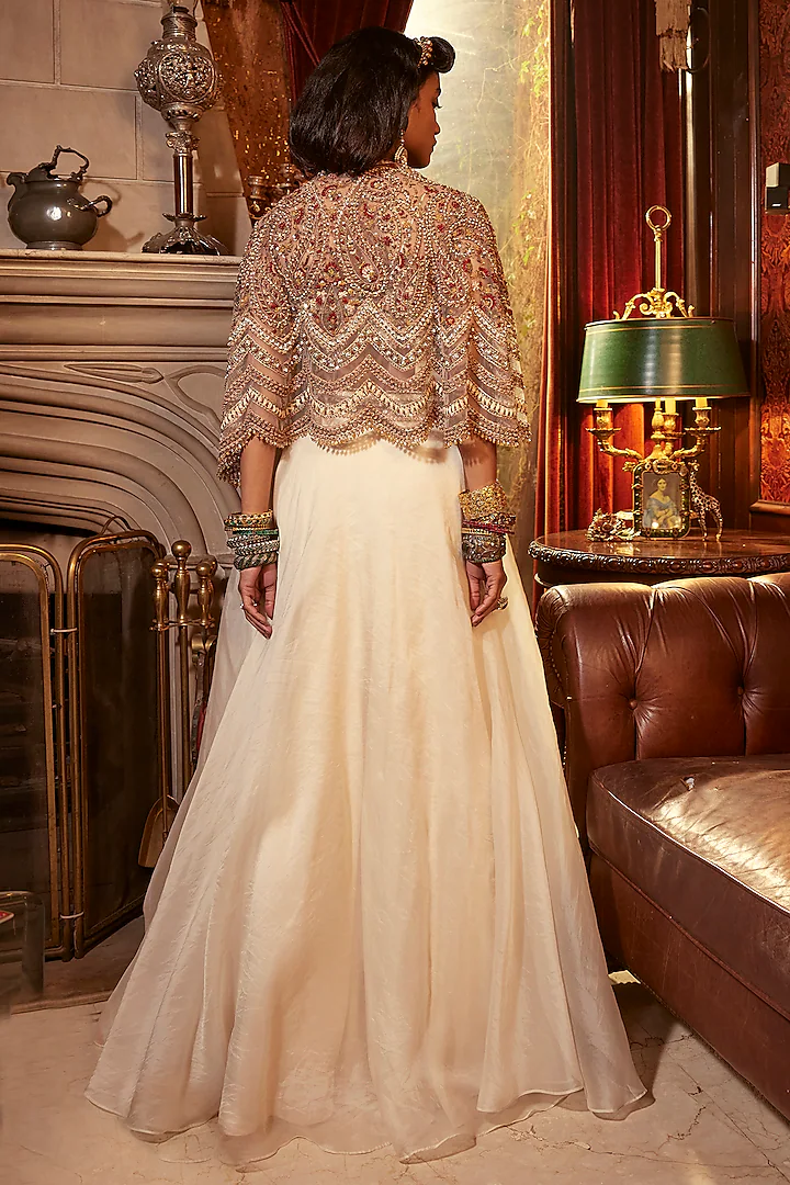 Zeenat Organza Skirt Set