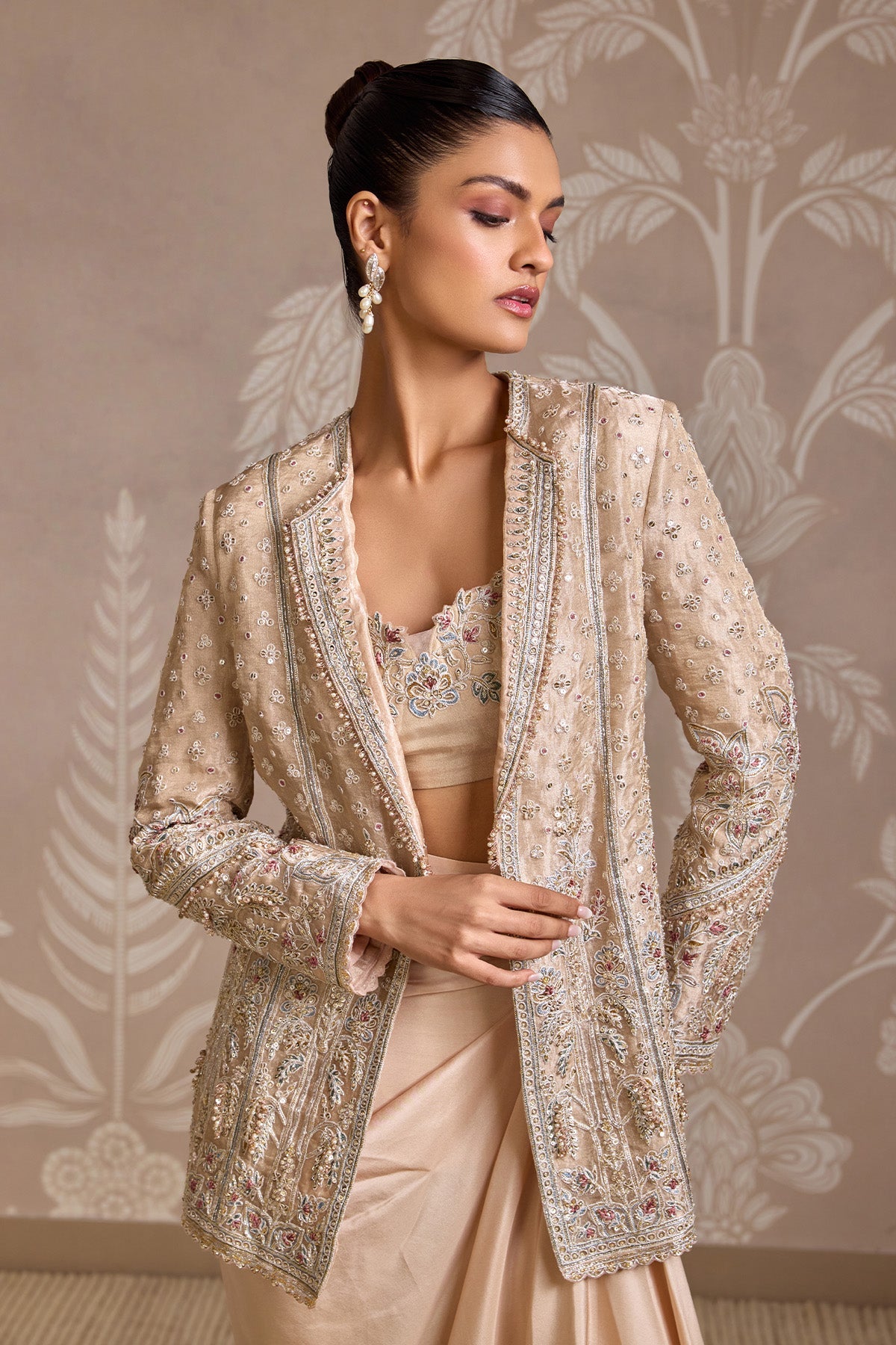 Loop Jacket Skirt Set