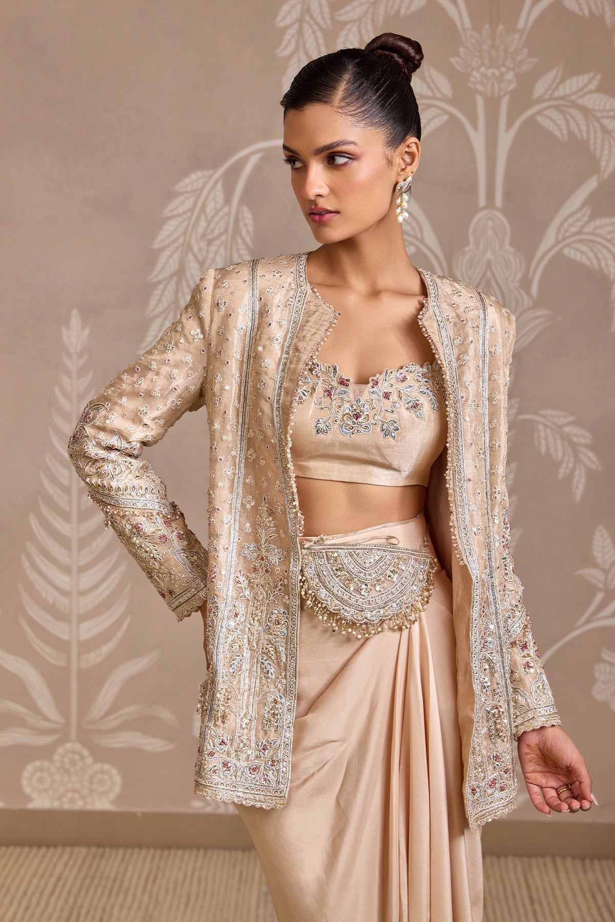 Loop Jacket Skirt Set