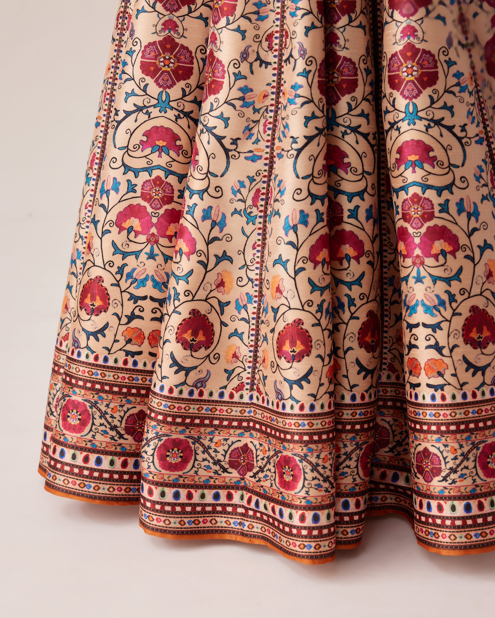 Bukhara Taupe Leela Top & Skirt Set