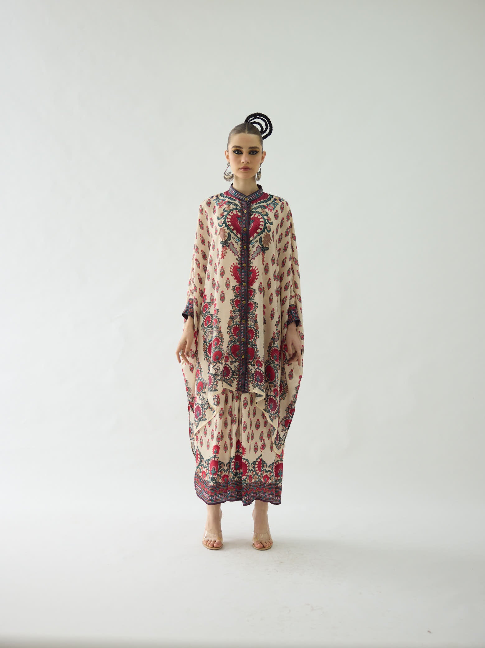 Bukhara Maroon Dakota - Surilee Tunic Set