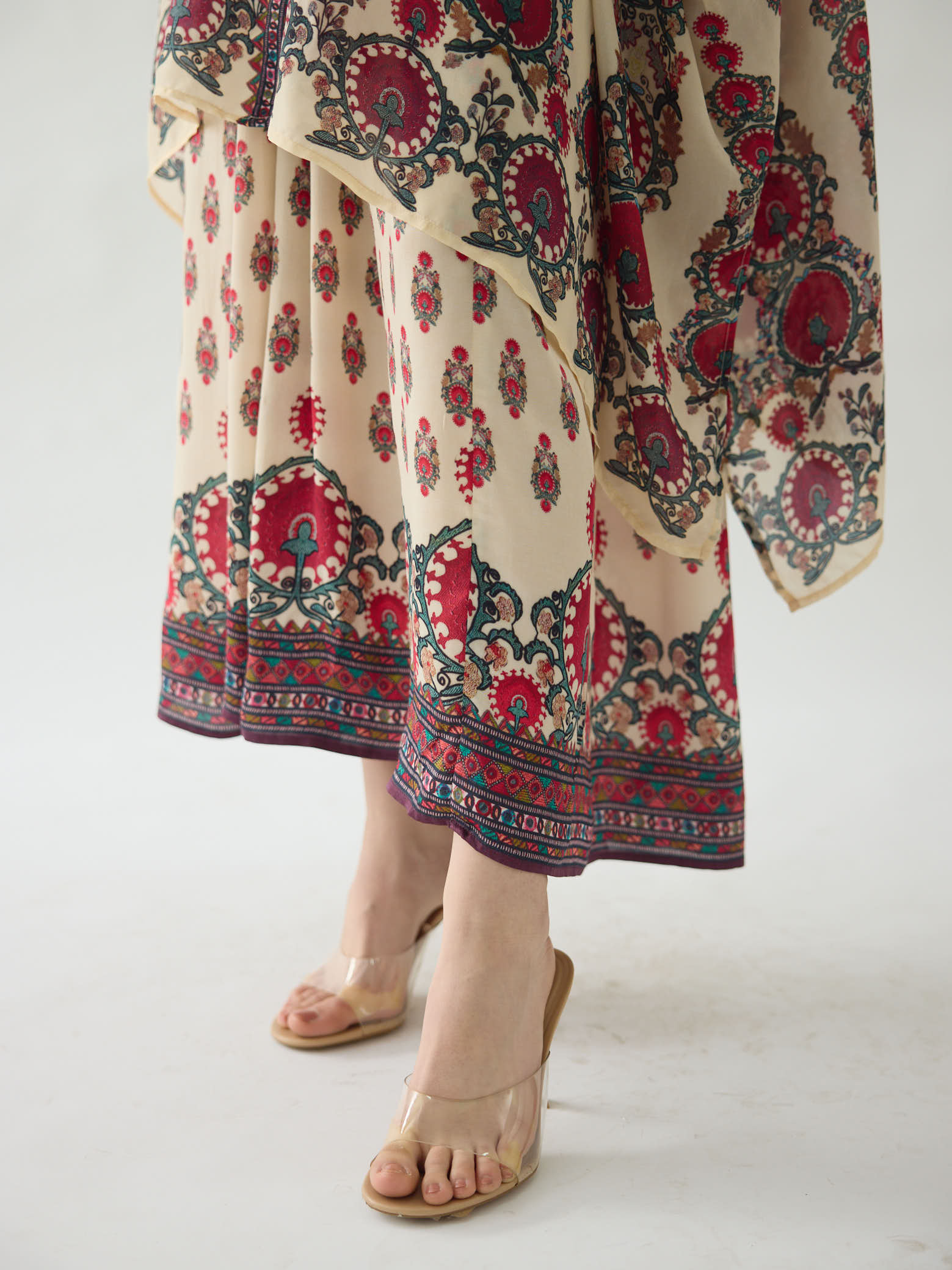 Bukhara Maroon Dakota - Surilee Tunic Set