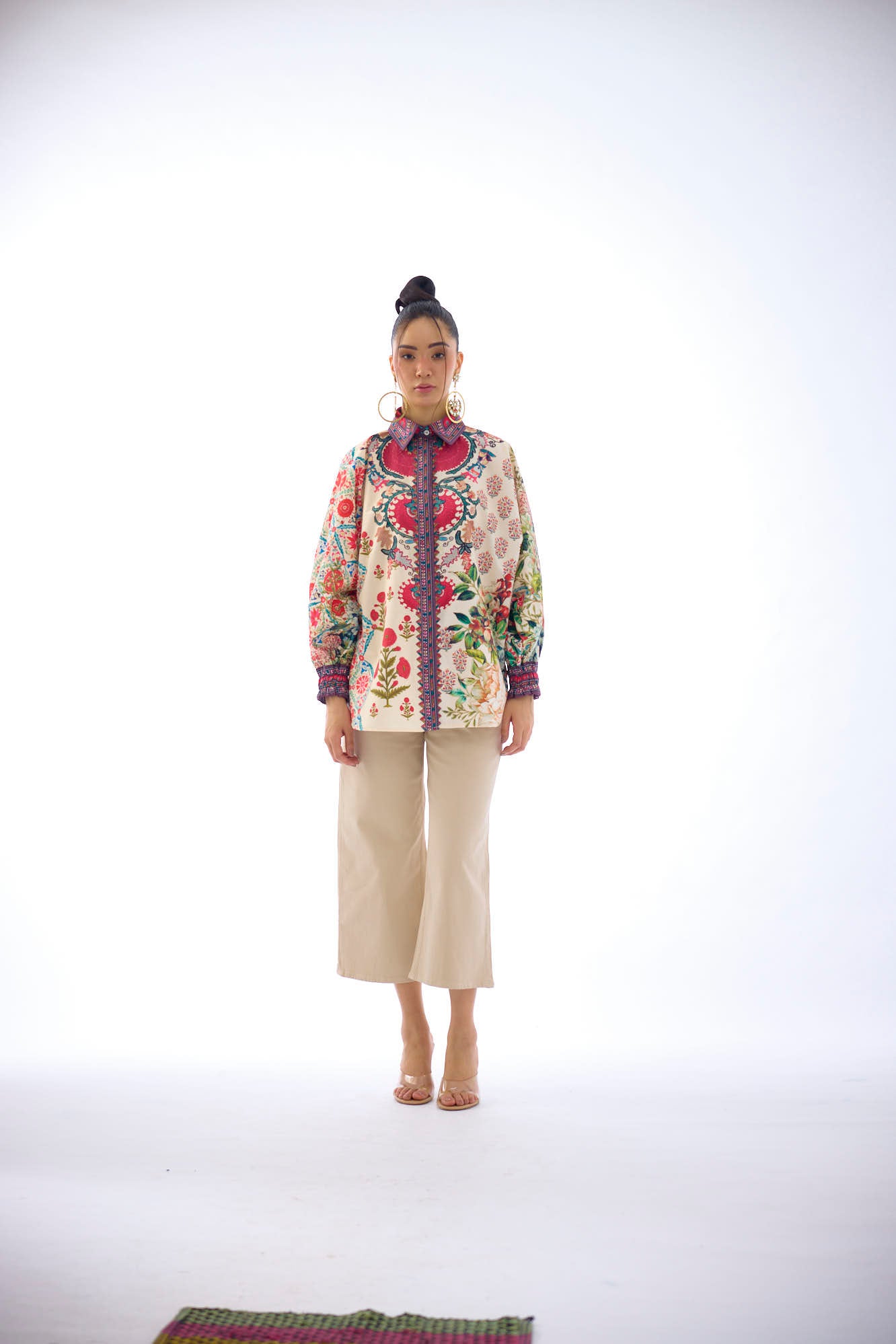 J'adore : Faiza - Ivory/Maroon