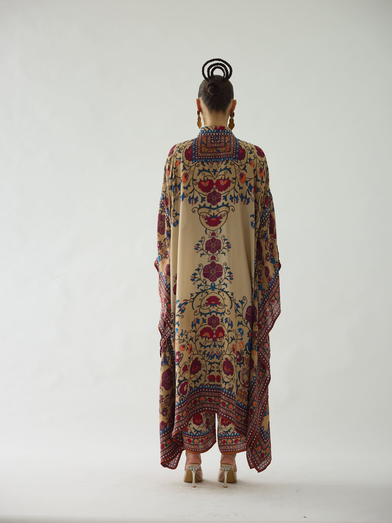 Bukhara Taupe Sharifa Kaftaan Dress
