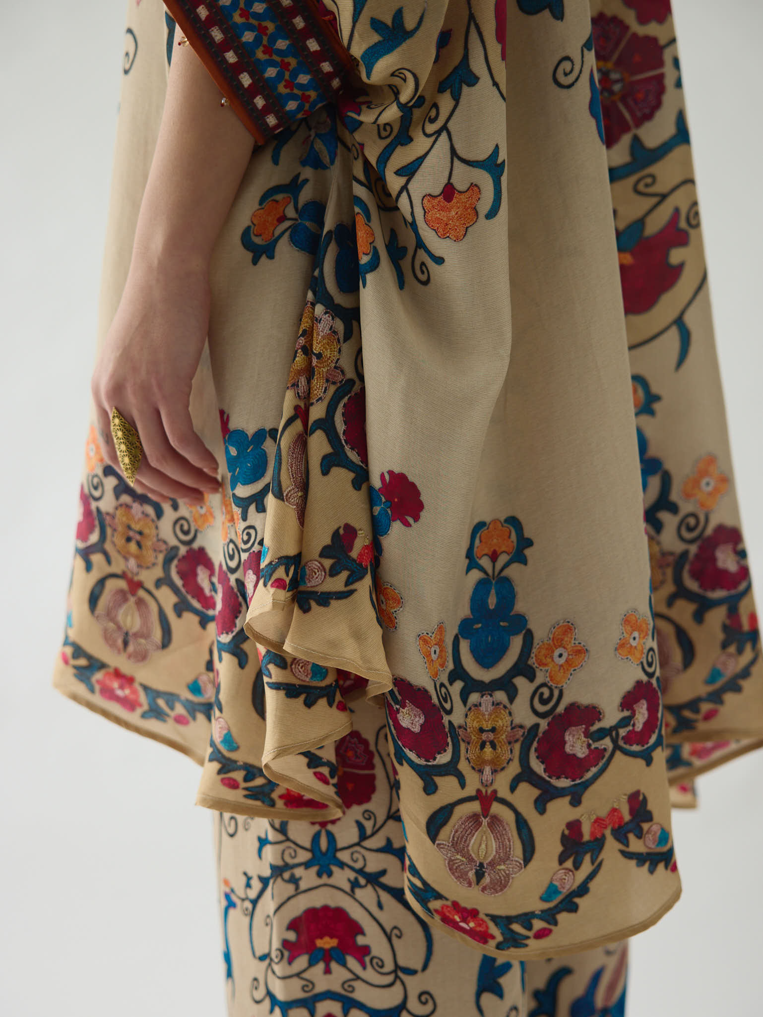 Bukhara Taupe Kamara Tunic Set