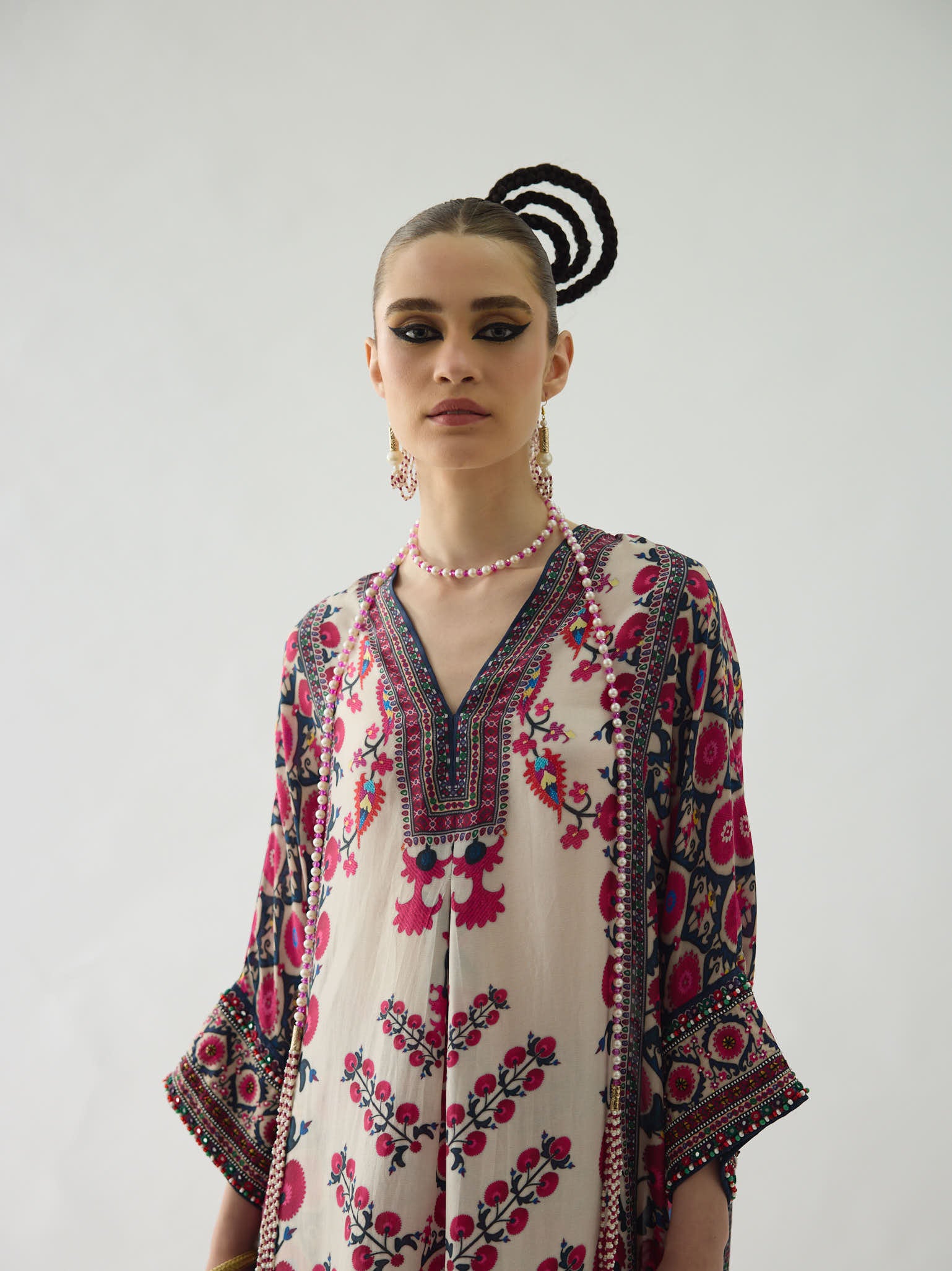 Bukhara Raspberry Banera Tunic Dress