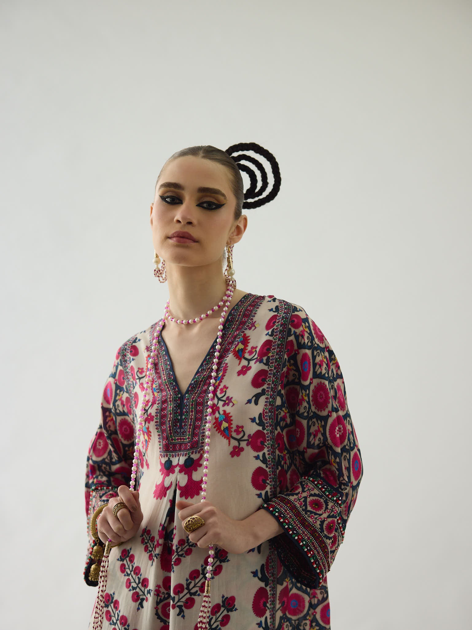Bukhara Raspberry Banera Tunic Dress