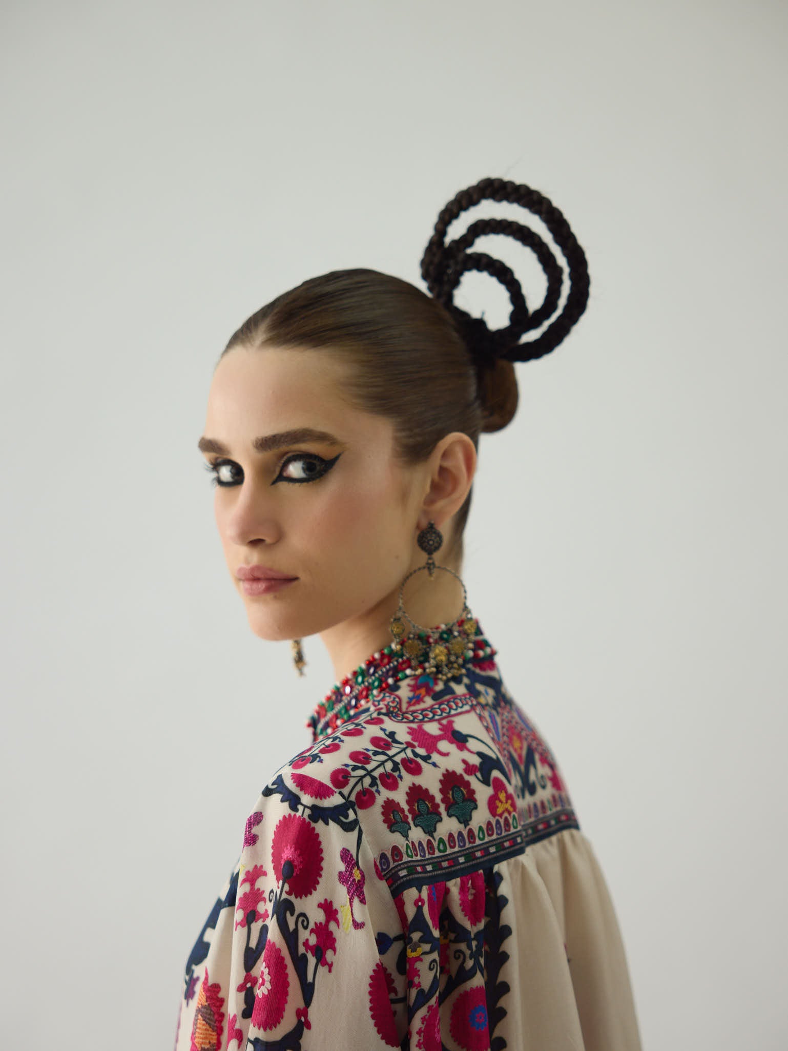 Bukhara Raspberry Nilofer Tunic Set
