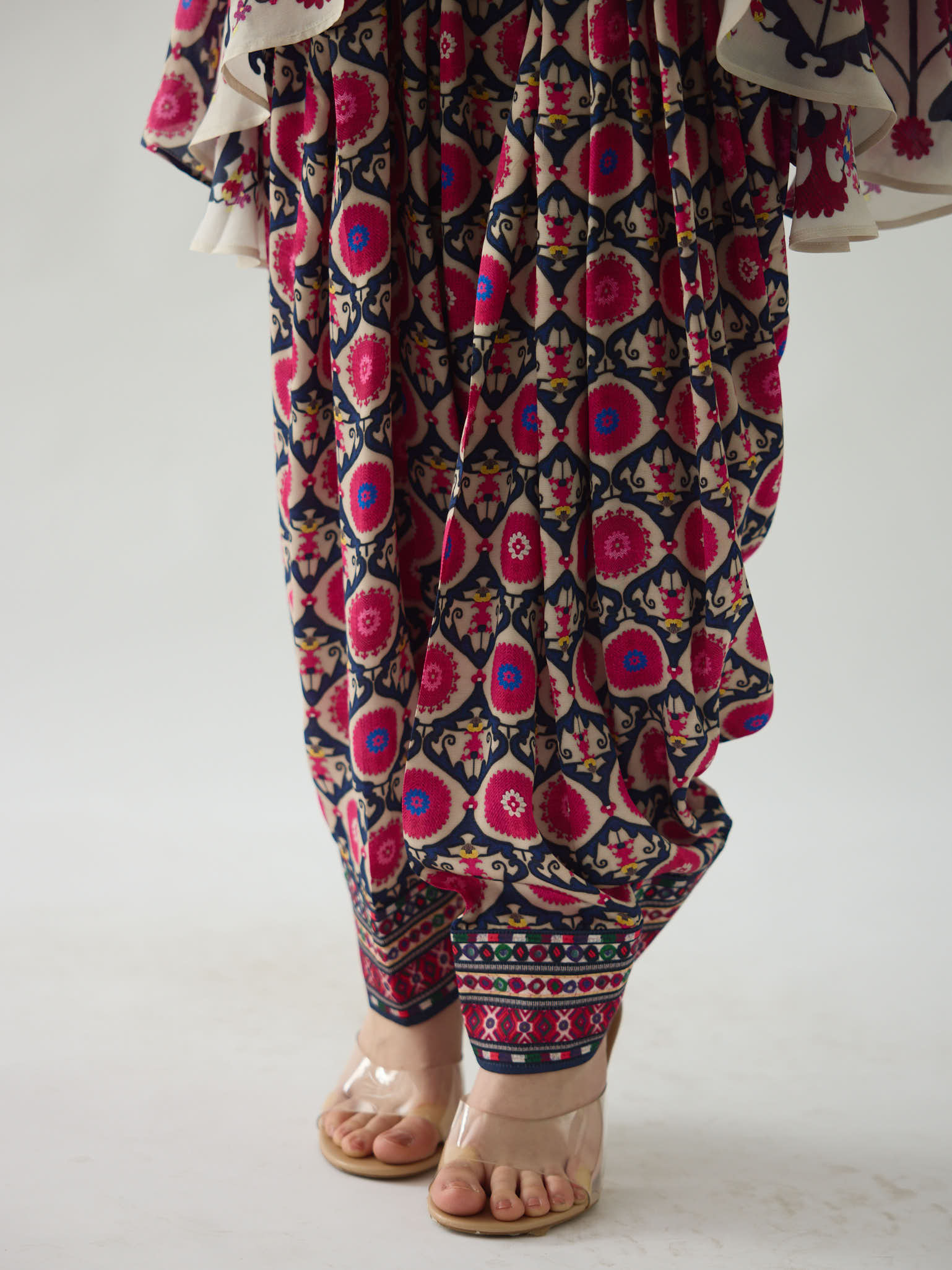 Bukhara Raspberry Nilofer Tunic Set