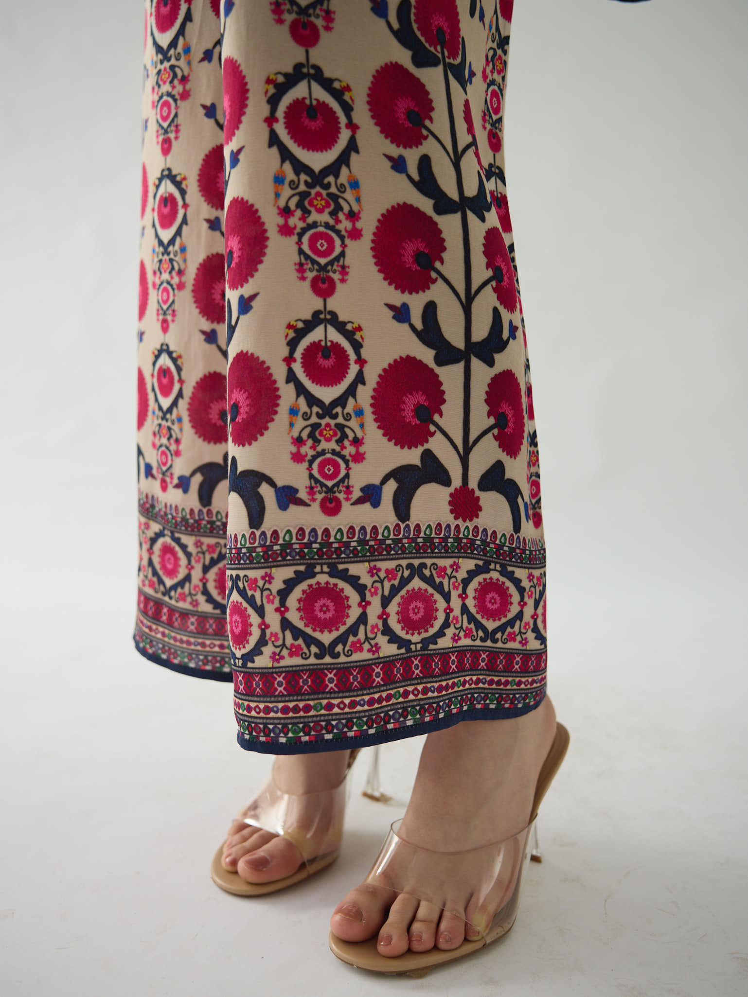 Bukhara Raspberry Ghazal Tunic Set
