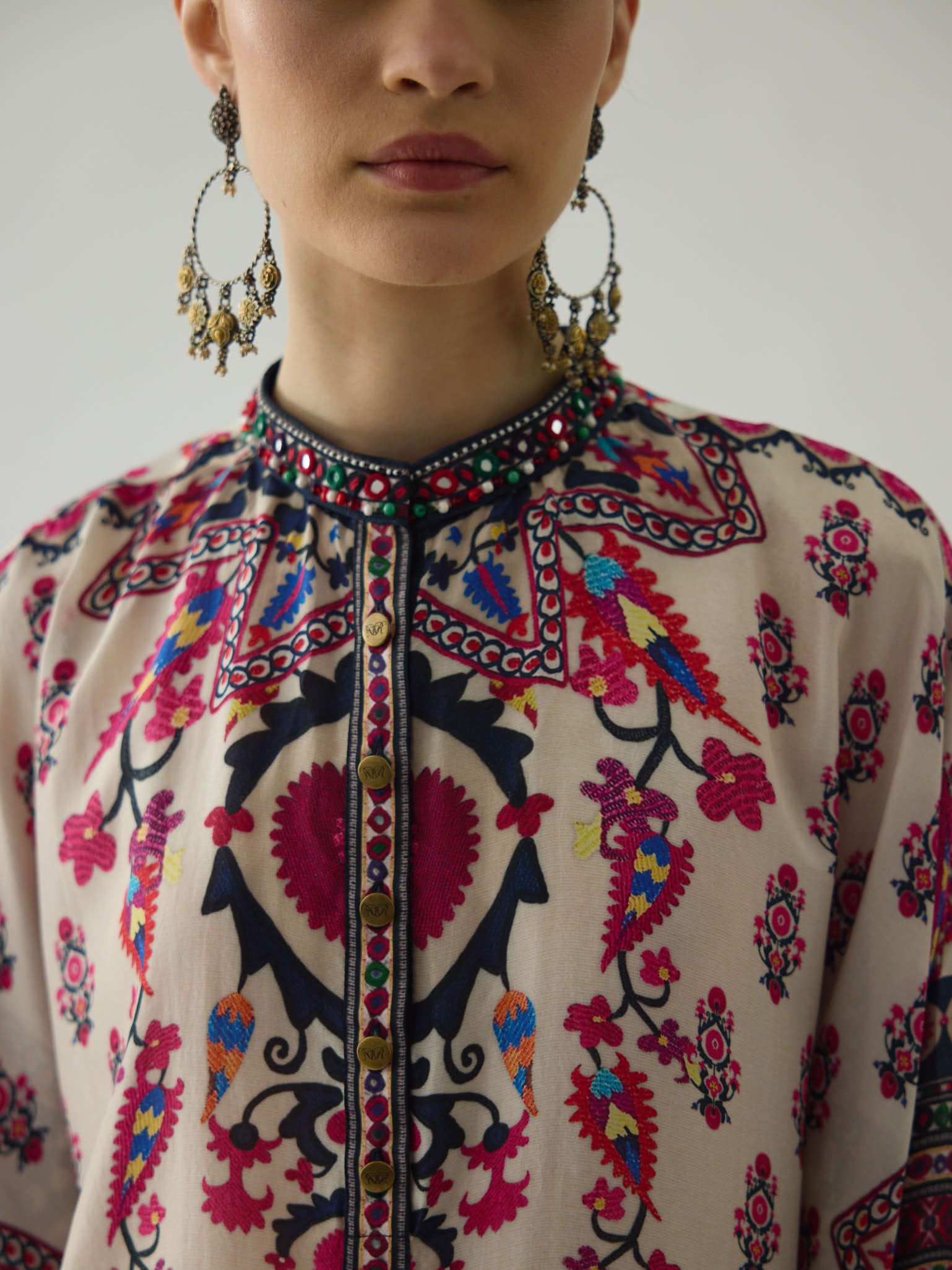 Bukhara Raspberry Mabel Tunic Set