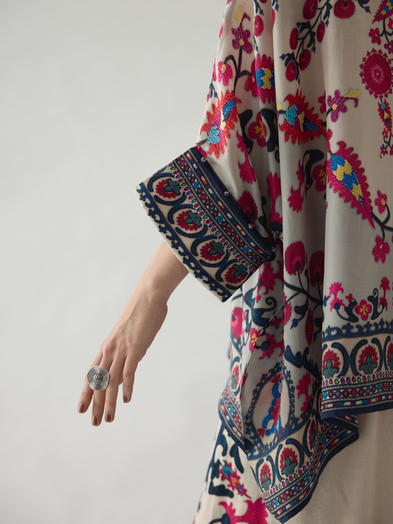 Bukhara Raspberry Chanel - Sonth Tunic Set