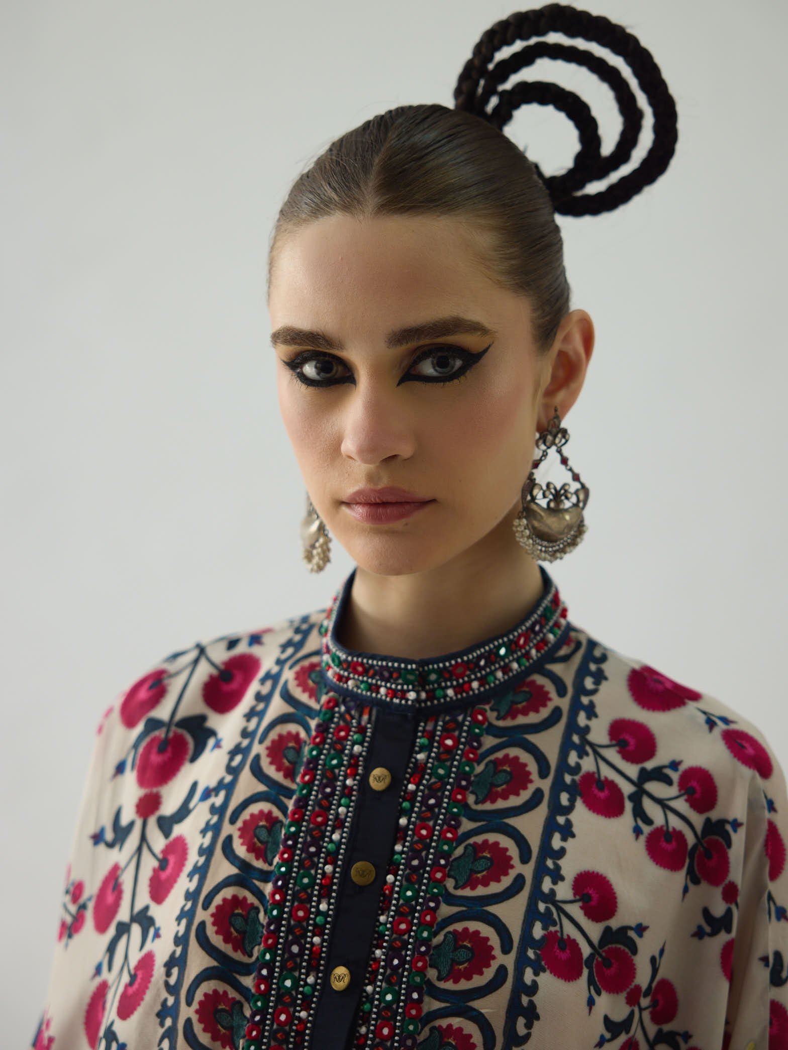 Bukhara Raspberry Chanel - Sonth Tunic Set