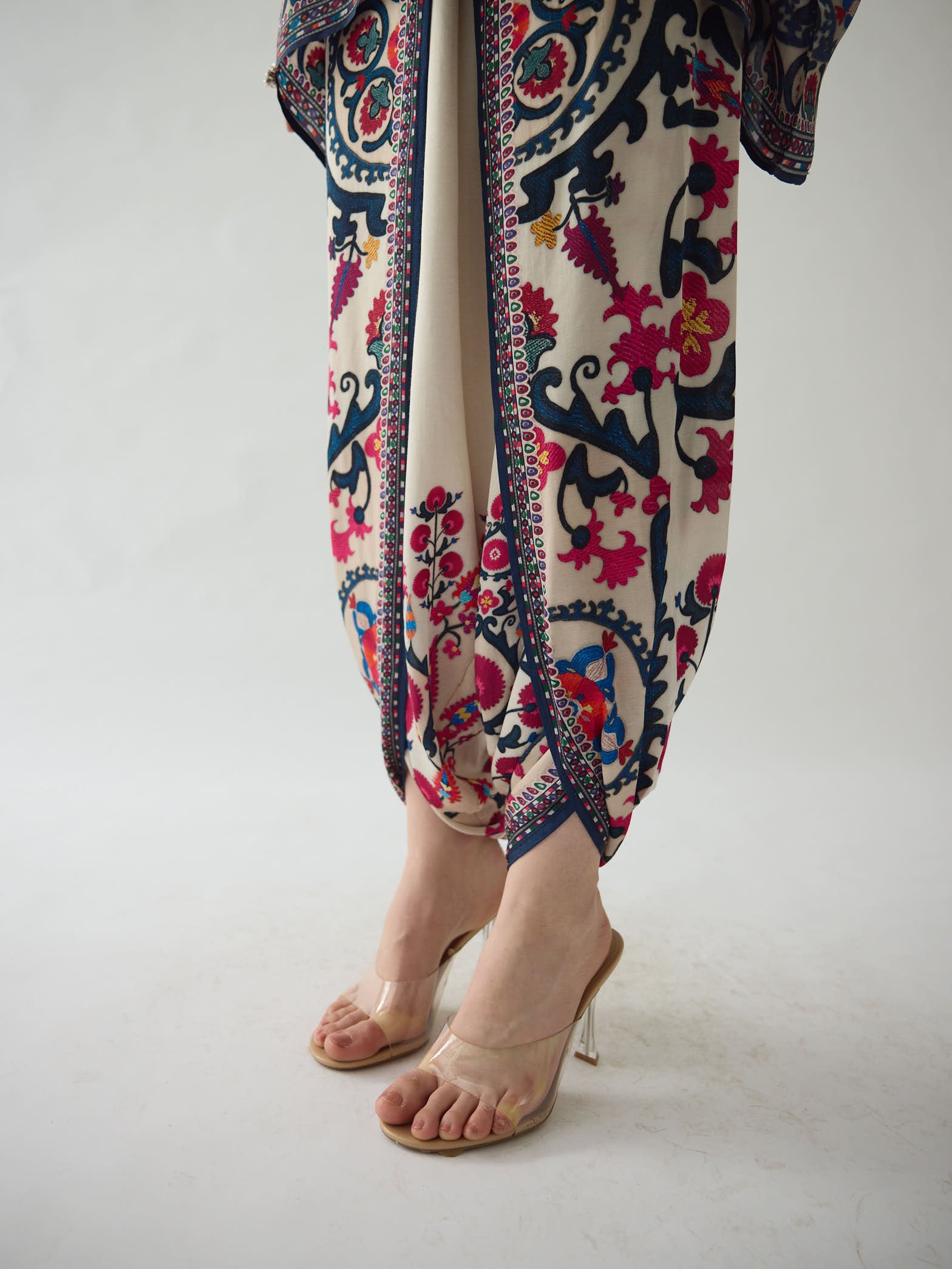 Bukhara Raspberry Chanel - Sonth Tunic Set