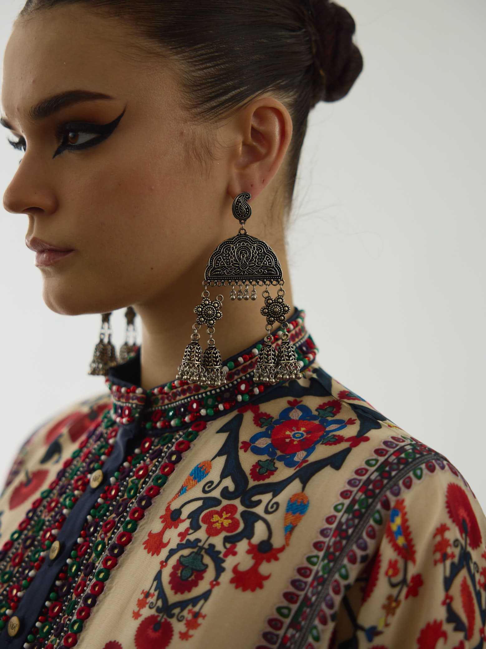 Bukhara Rust Ghazal Tunic Set