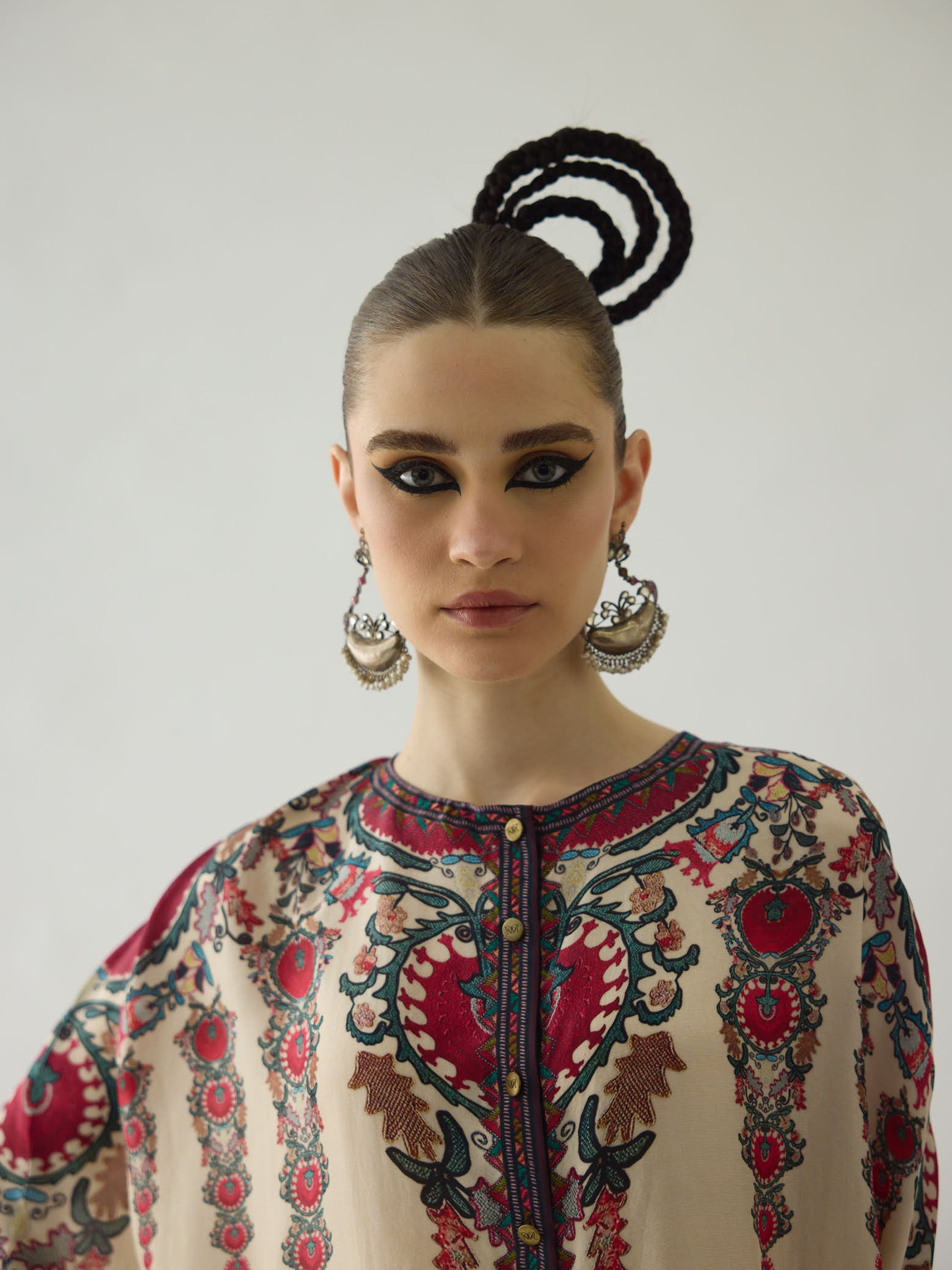 Bukhara Maroon Caprice Cape