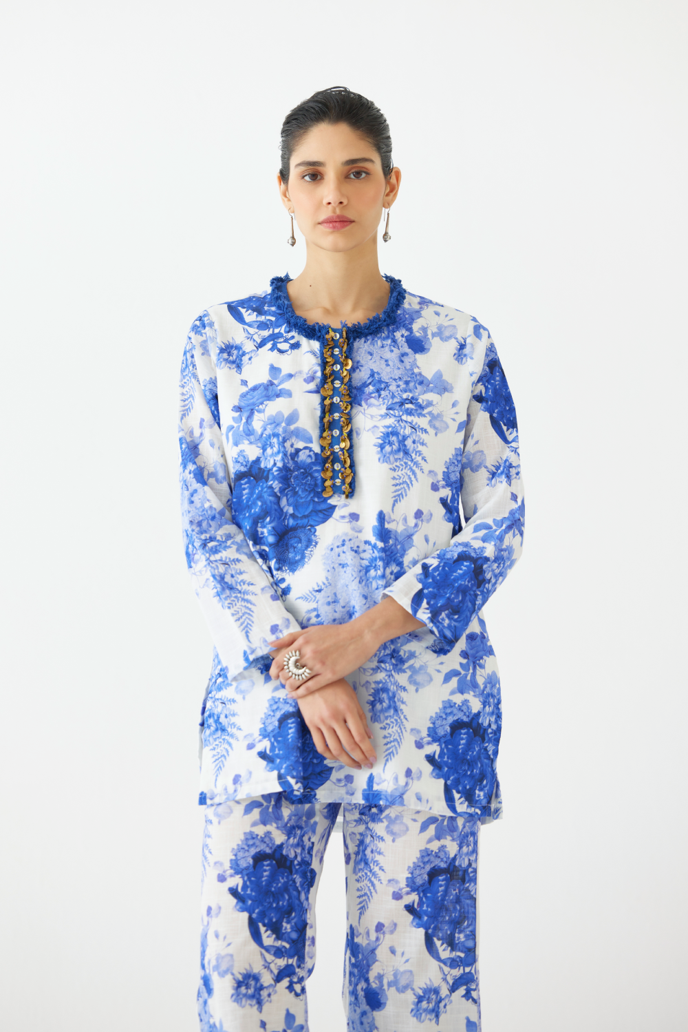 Chintz Short Kurta And Pants
