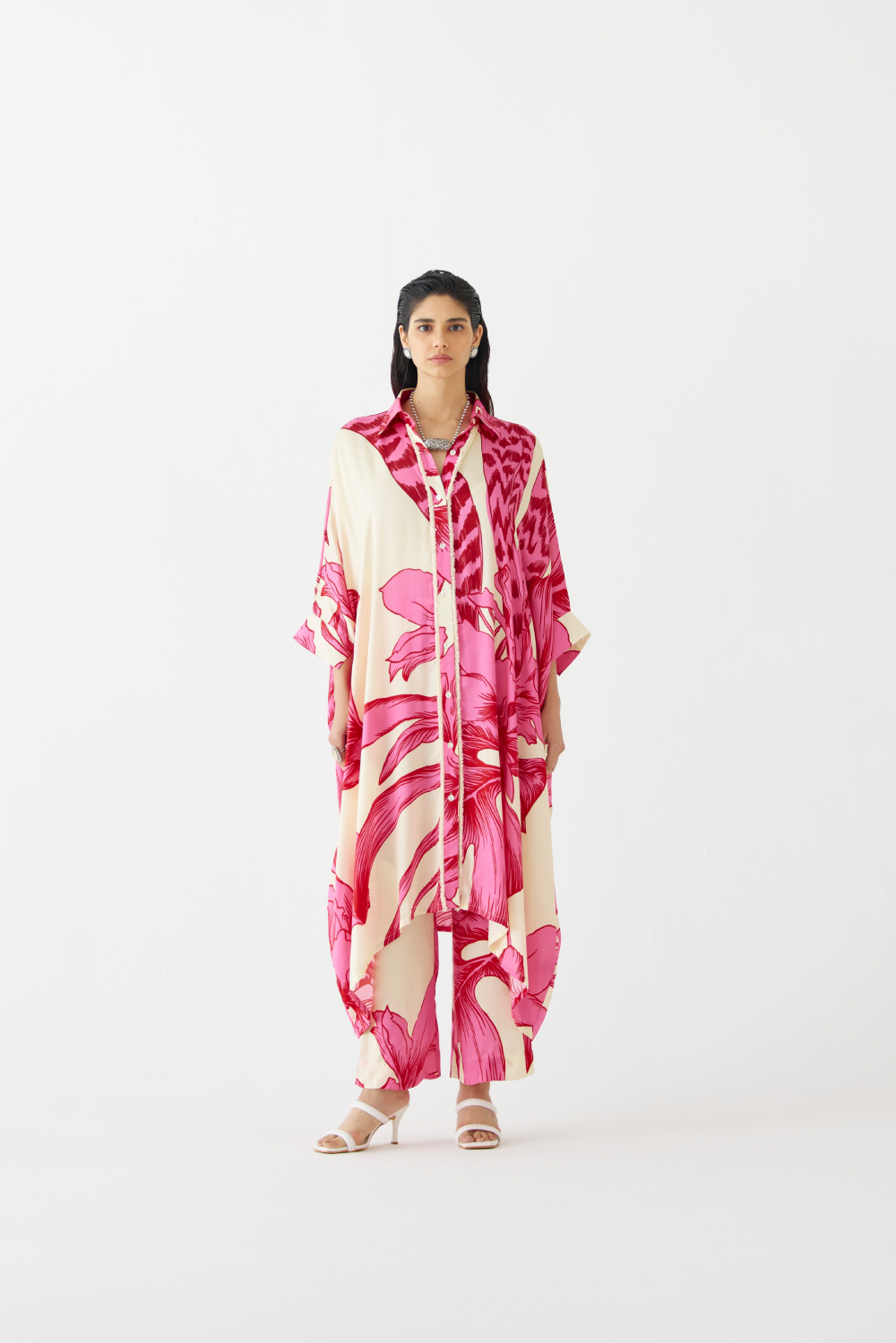 Pink Aphrodite Kimono & Pants