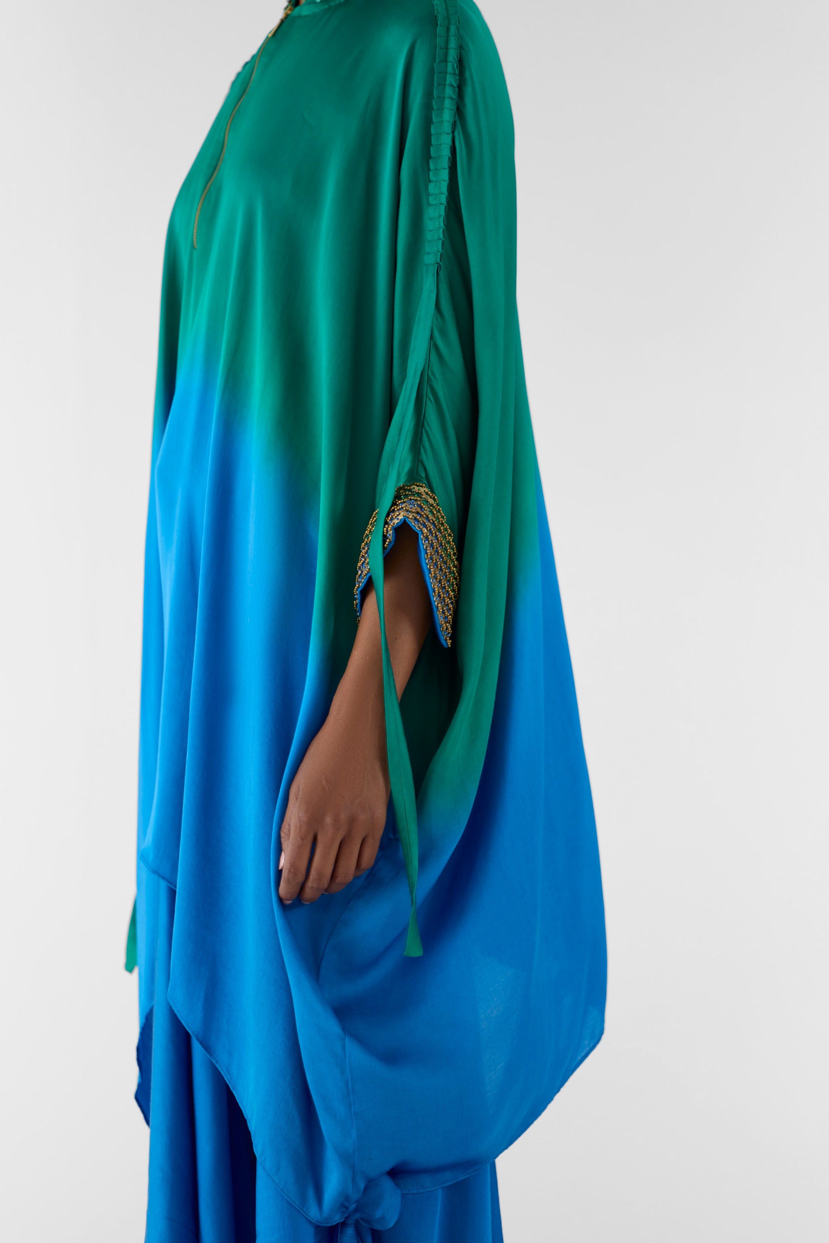 JAPSER OMBRE KIMONO AND KNOT SKIRT