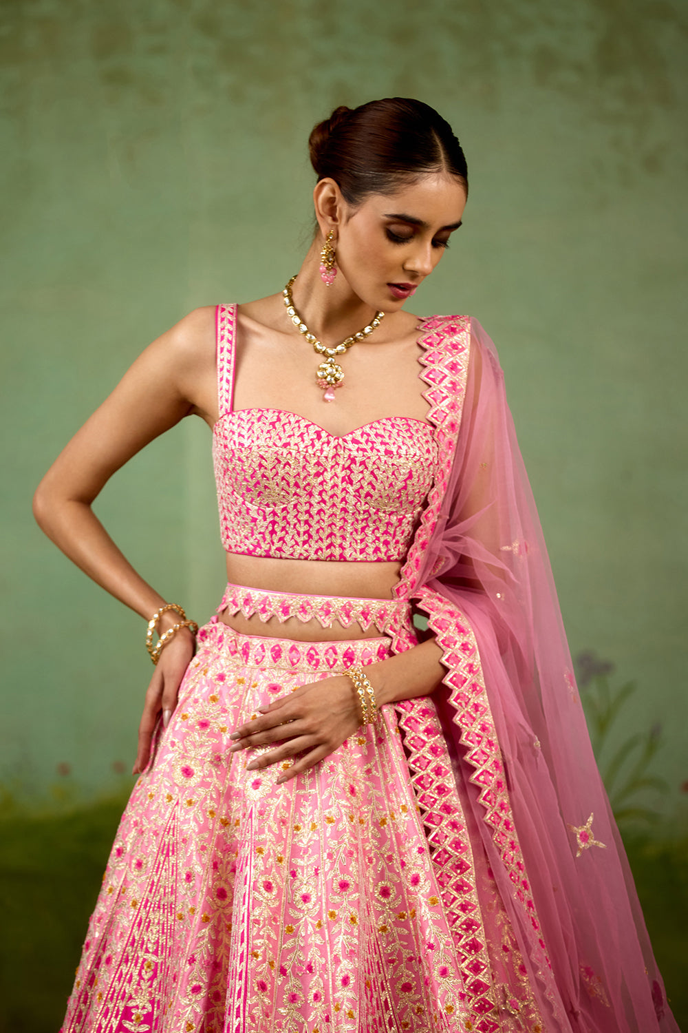 Pink Lehenga Set