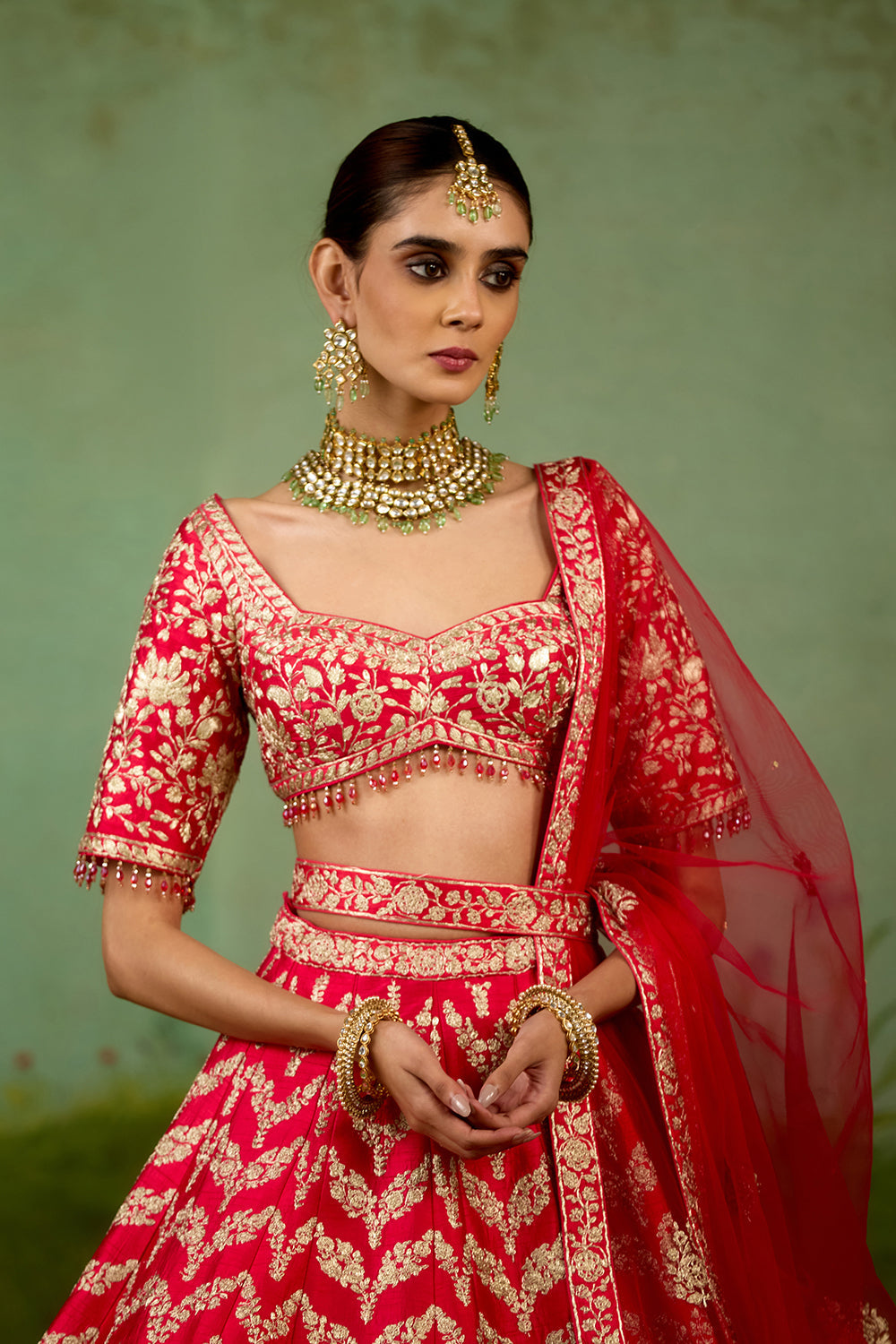Red Lehenga Set