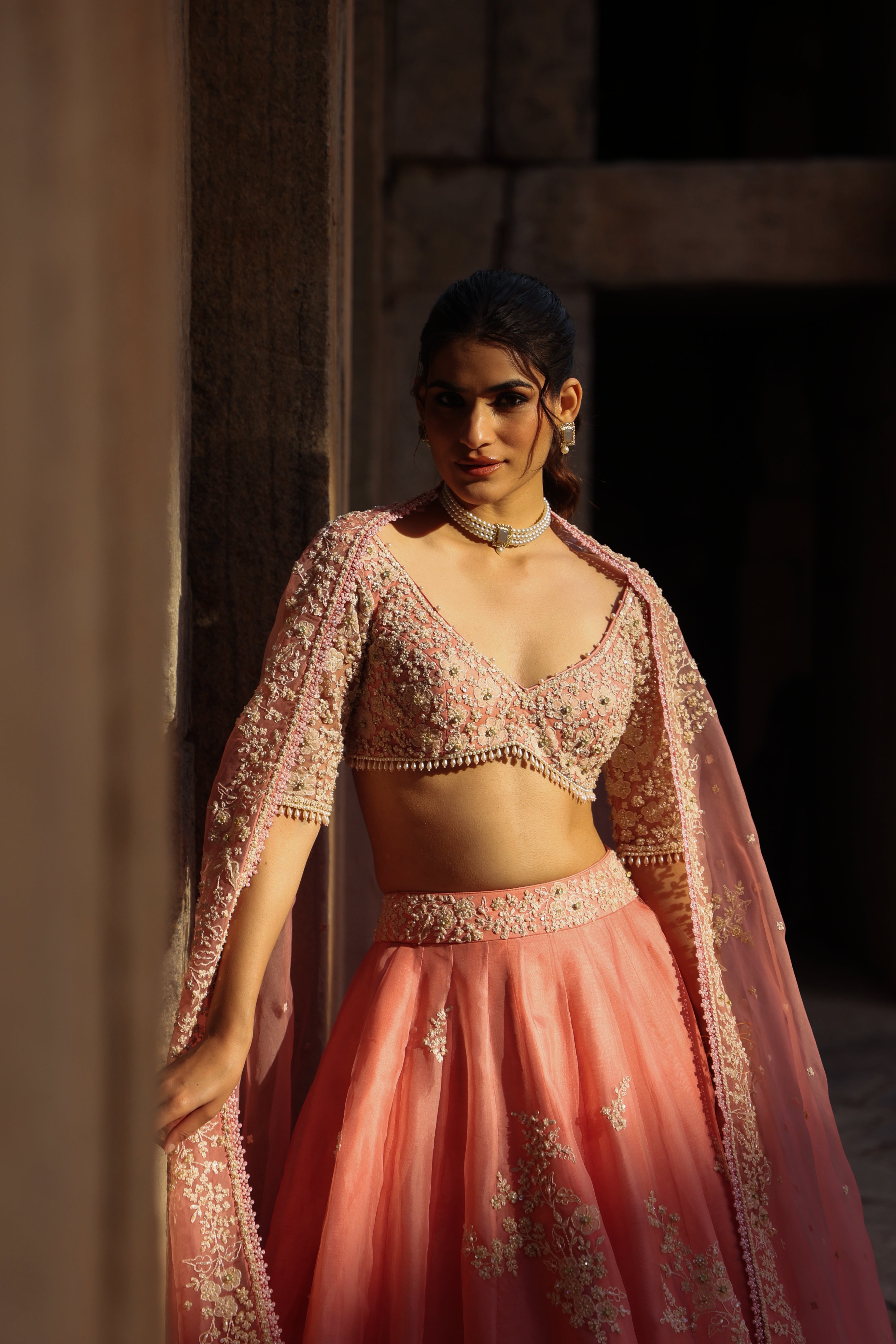 Vaayu Pink Guldasta Lehenga Set