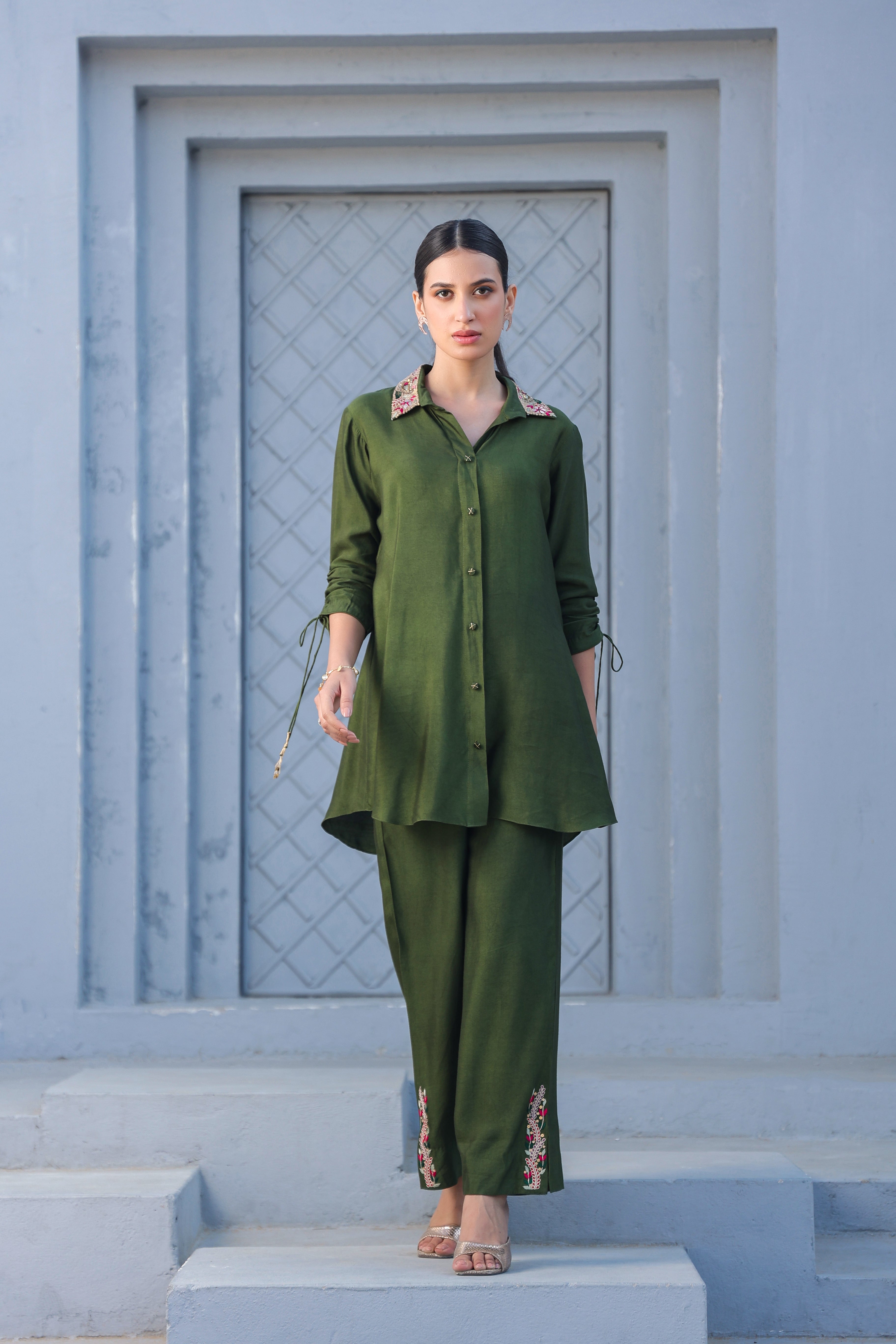 Zardosi Collar Co-ord Set