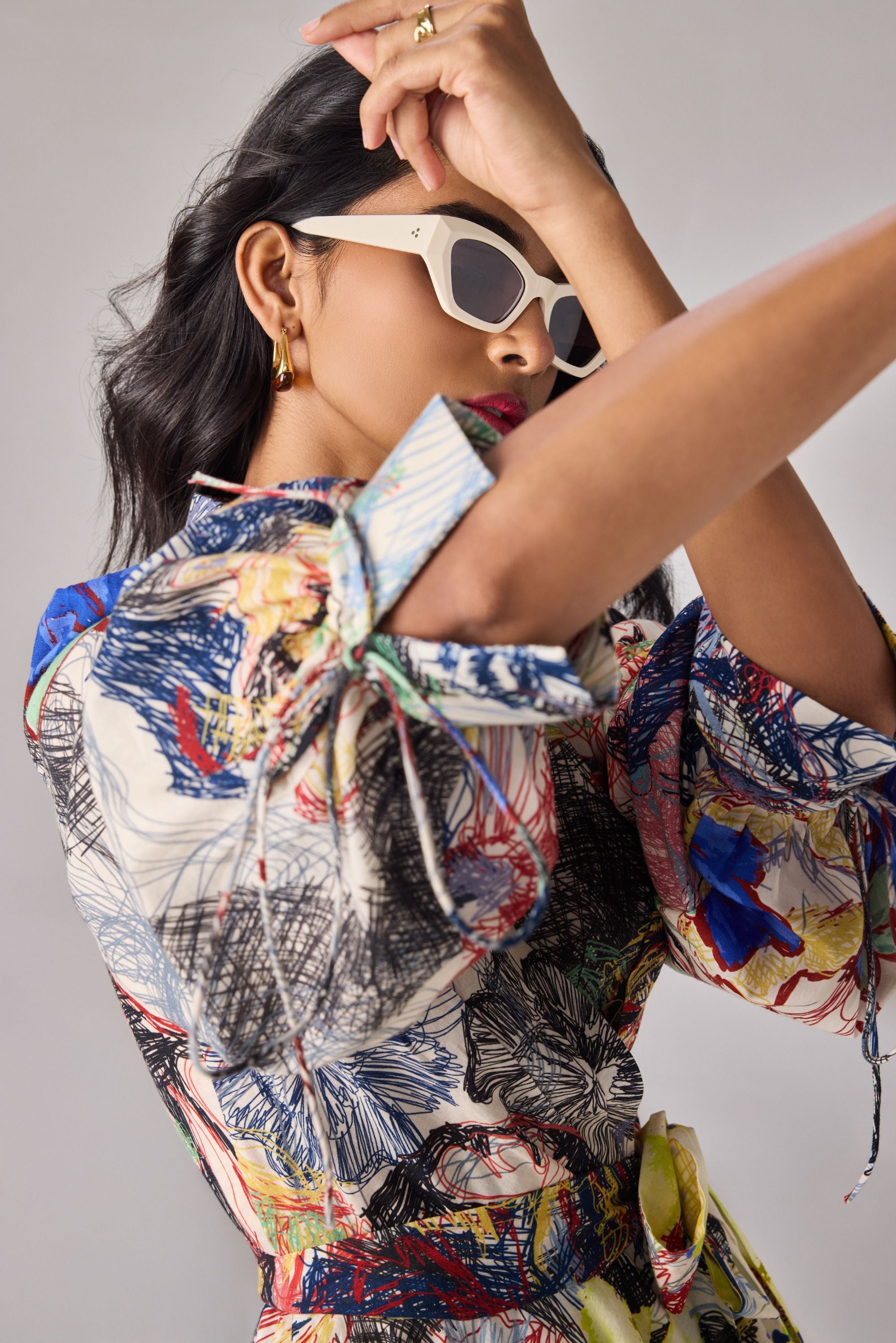 Yellow Blue Prime Faye Dress