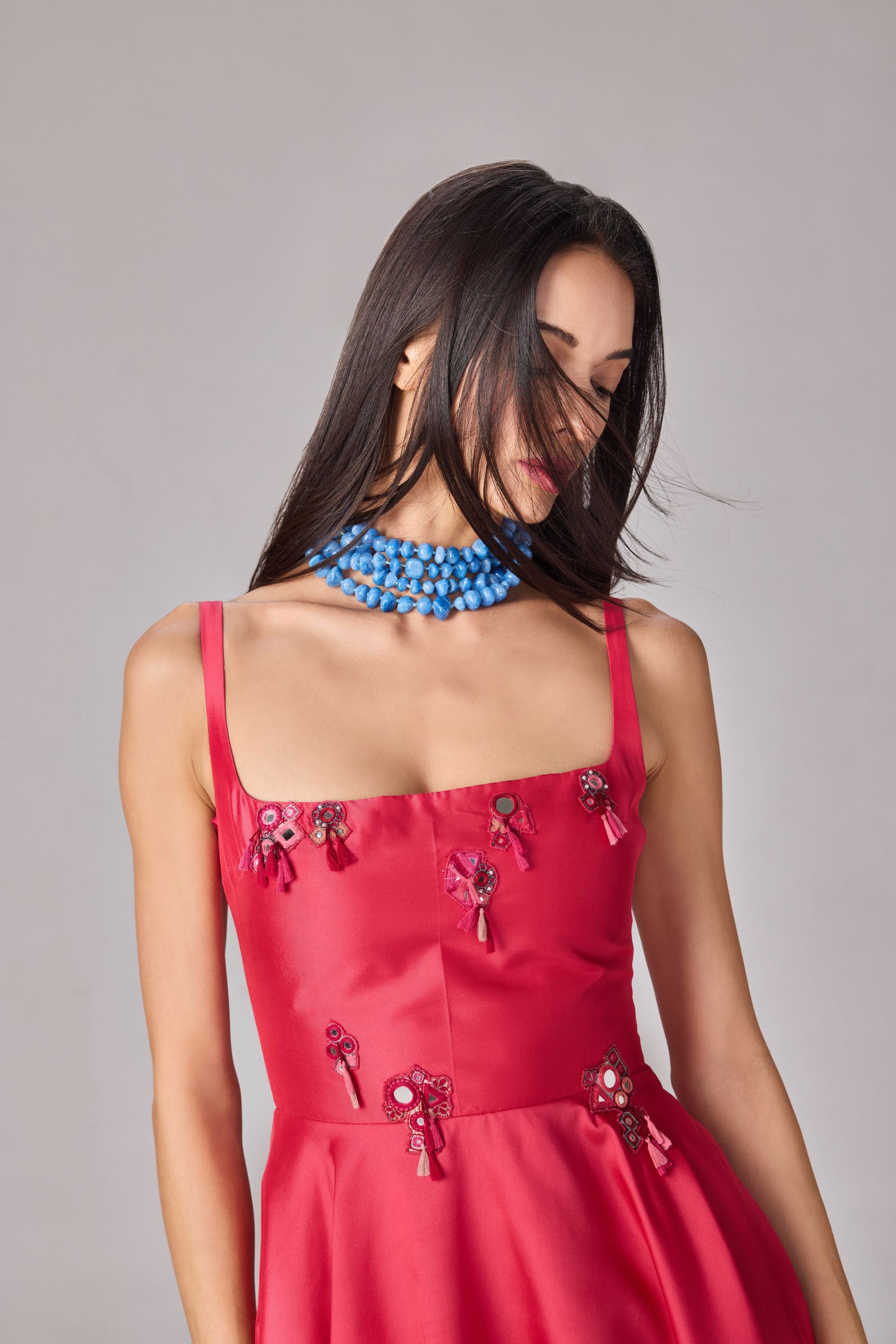 Pink Scrath Flower Kiara Dress