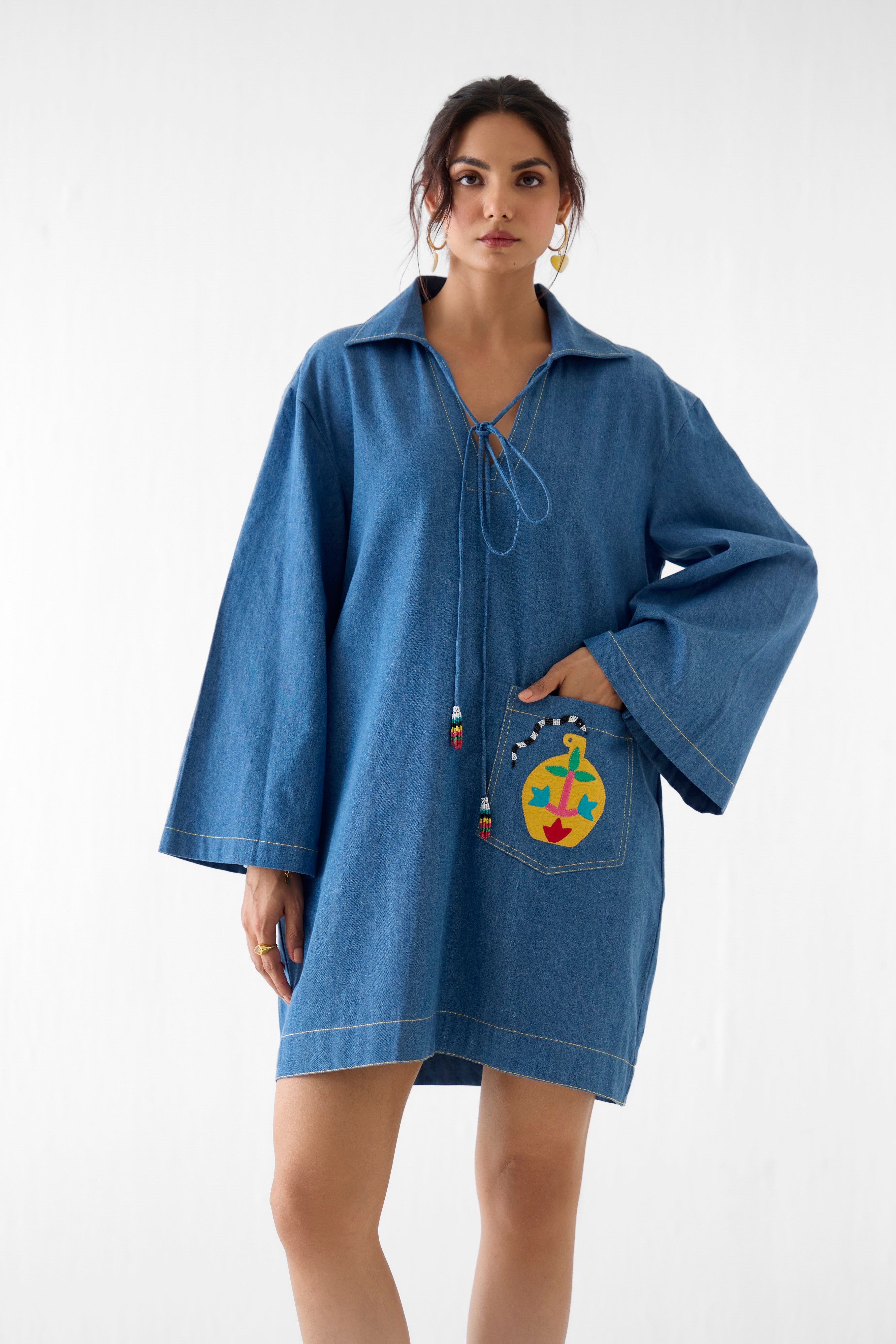 INDIGO SHORT DRESS