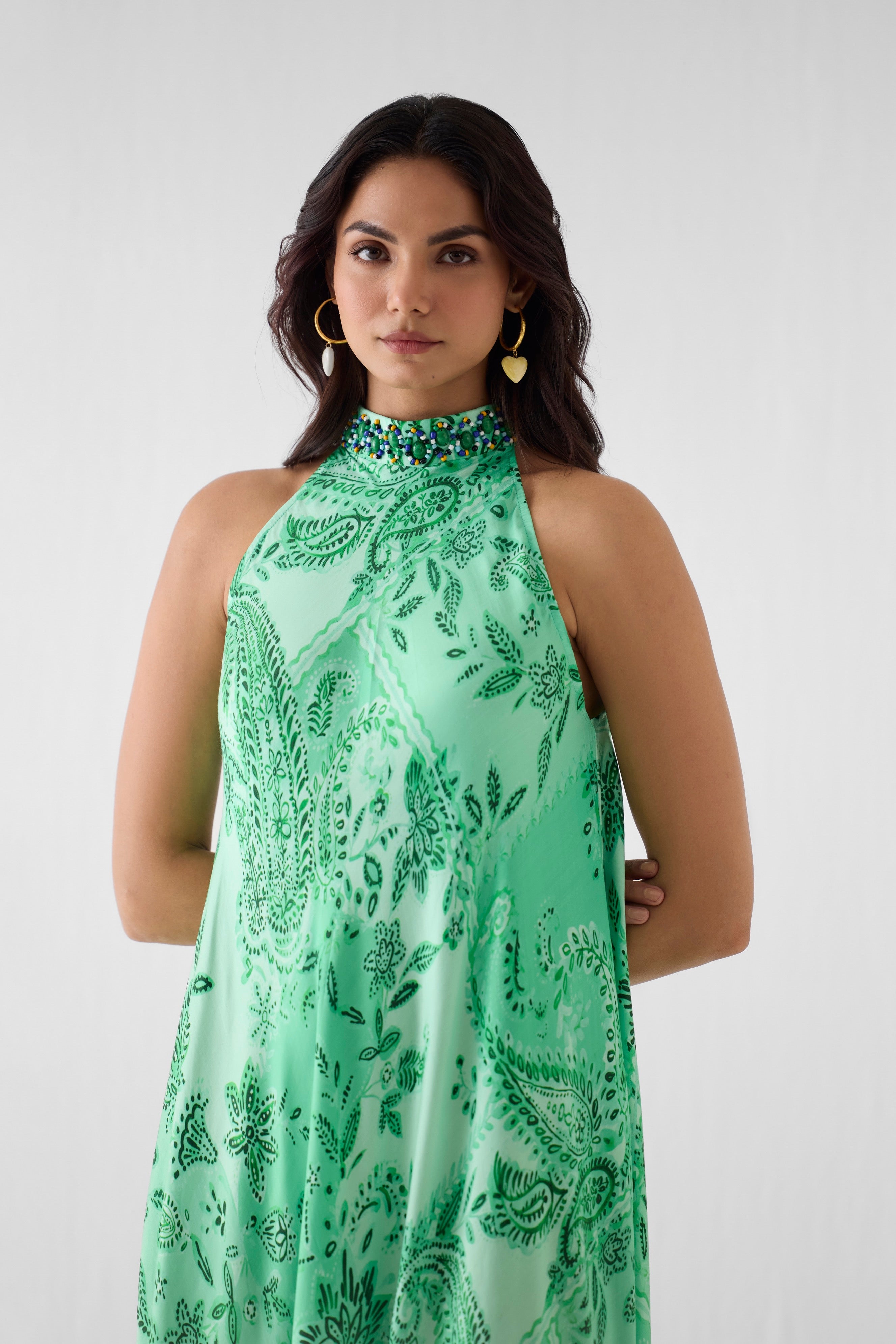 BUTA HALTER DRESS