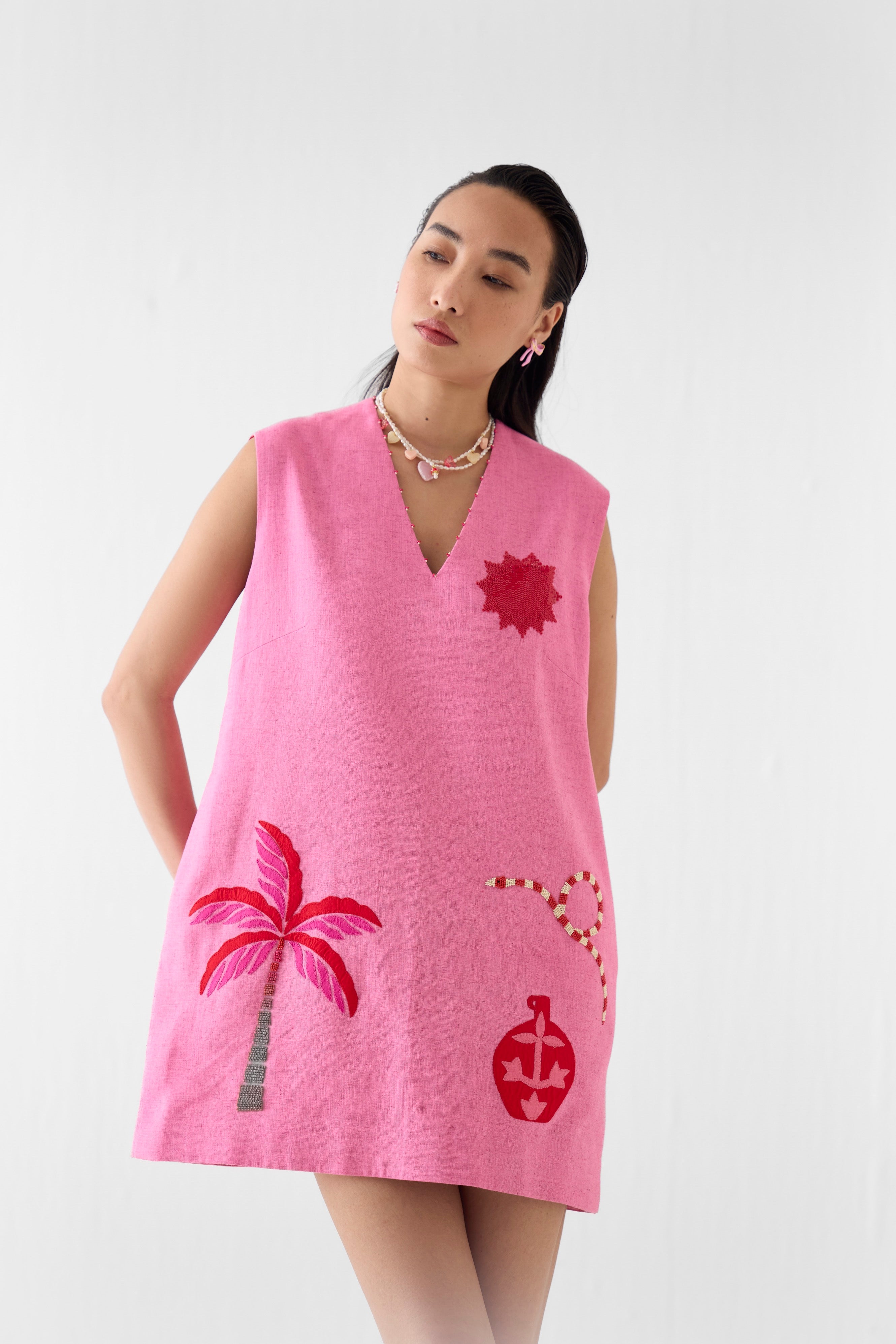 PINK CITY SHORT DRESS