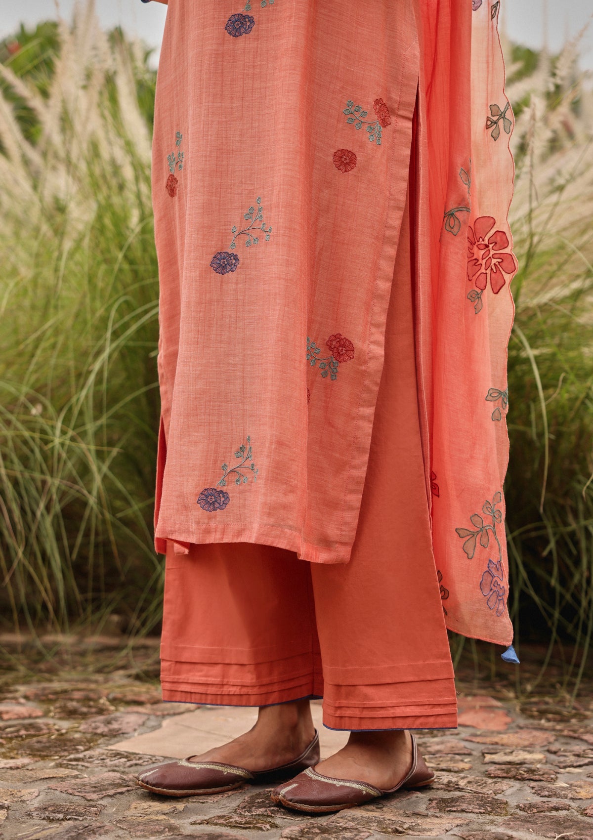 Magnolia Thread Embroidered Kurta Set