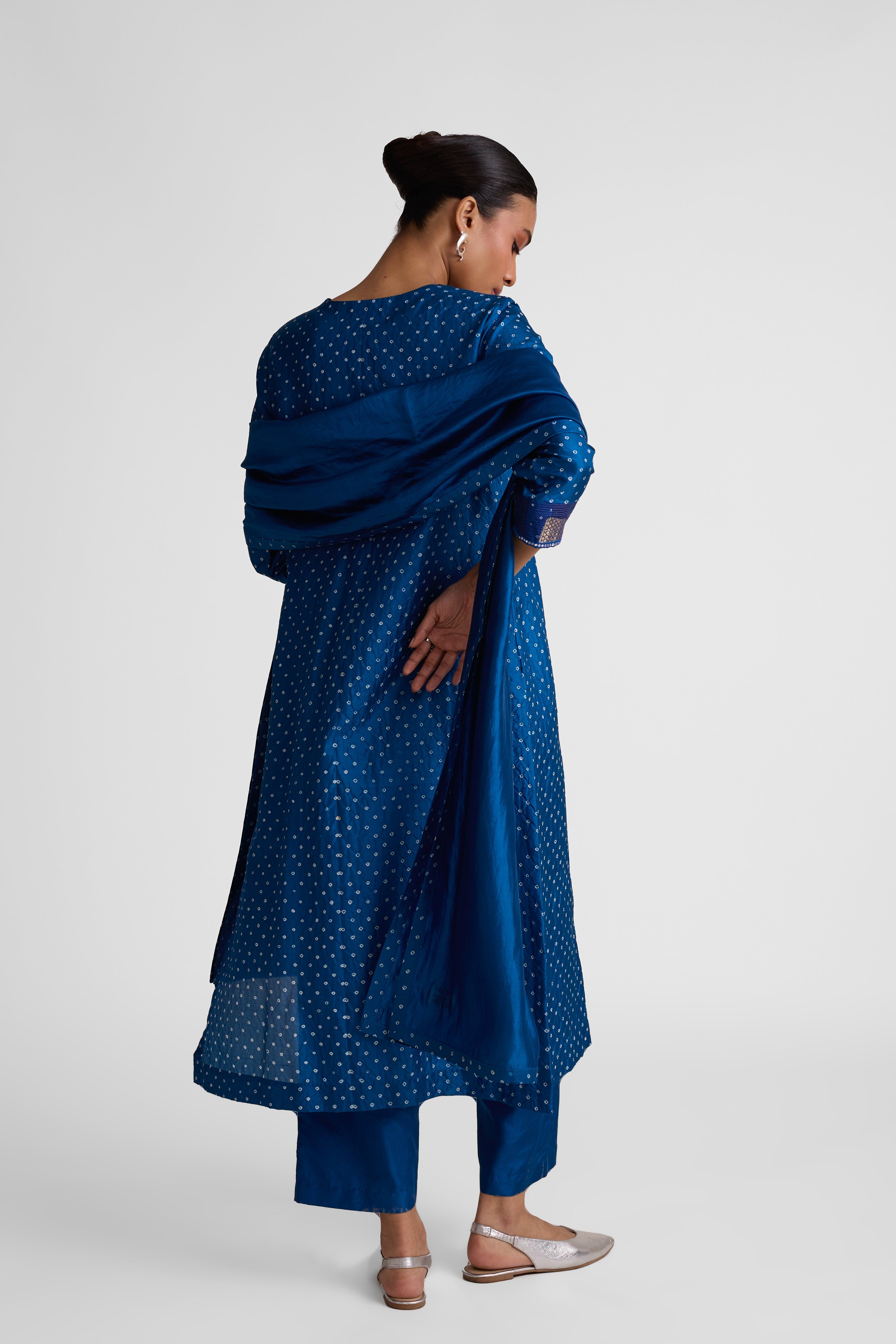 Boro Yoke Suit Set - Navy Blue