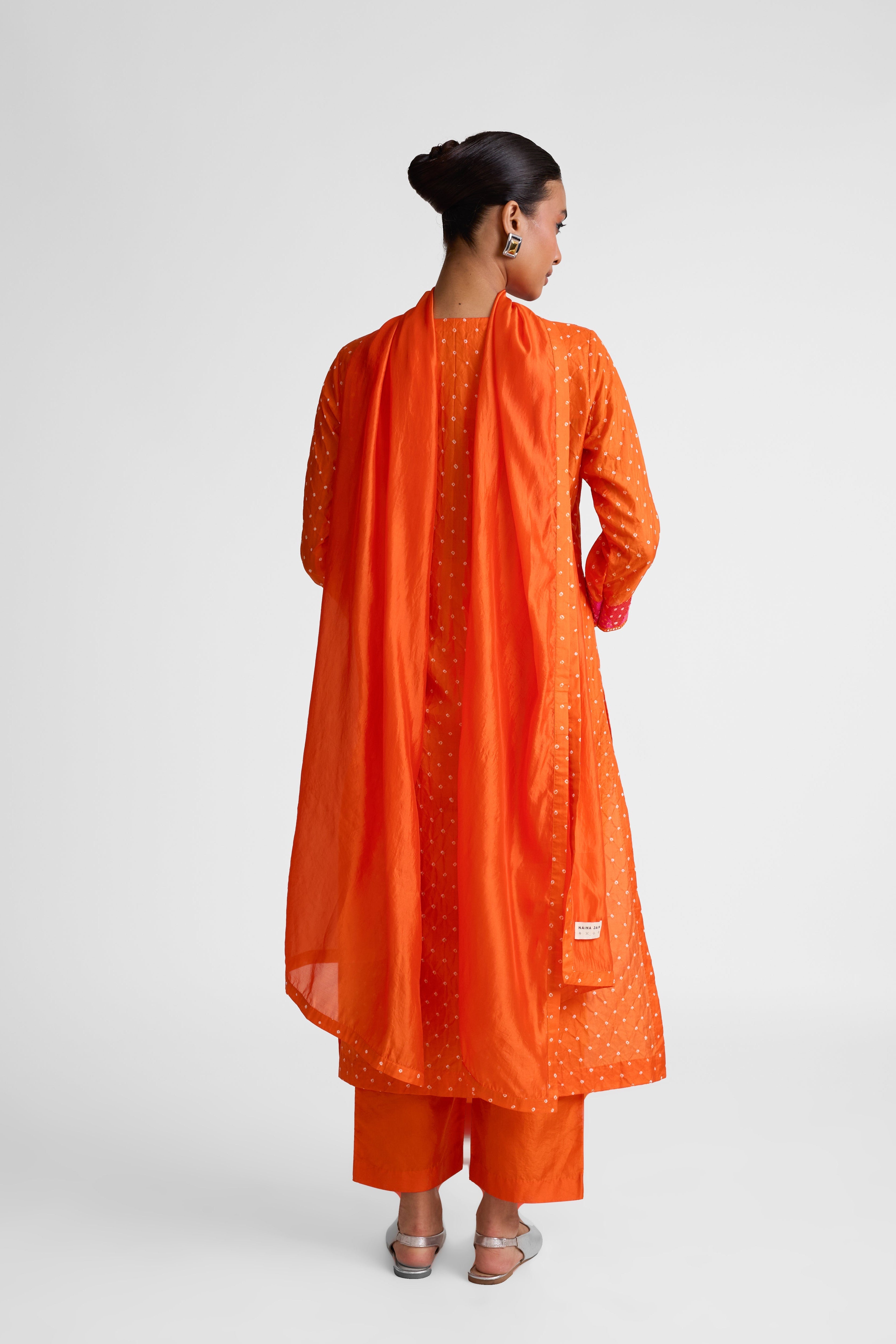 Boro Yoke Suit Set - Orange