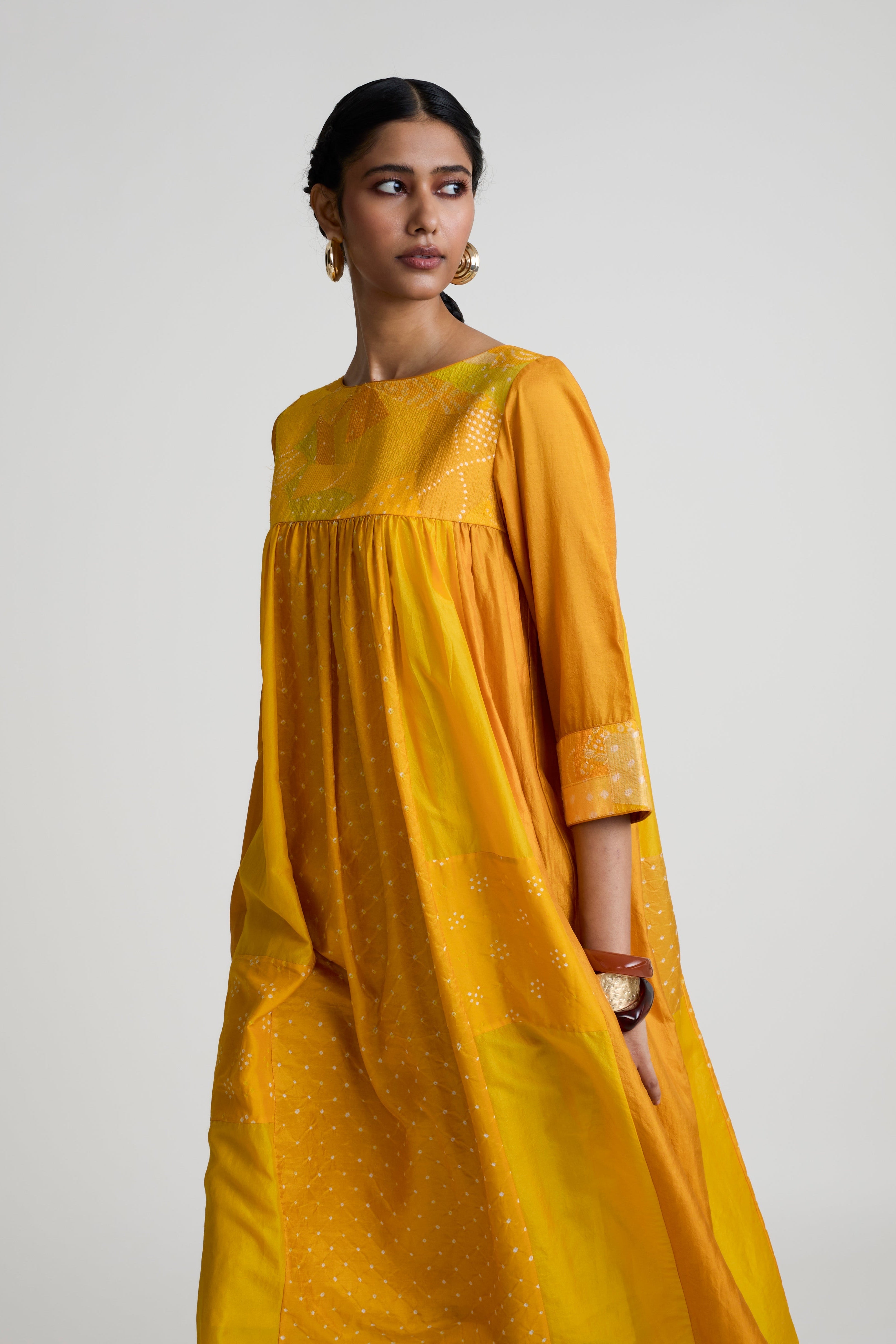 Boro Dress - Yellow
