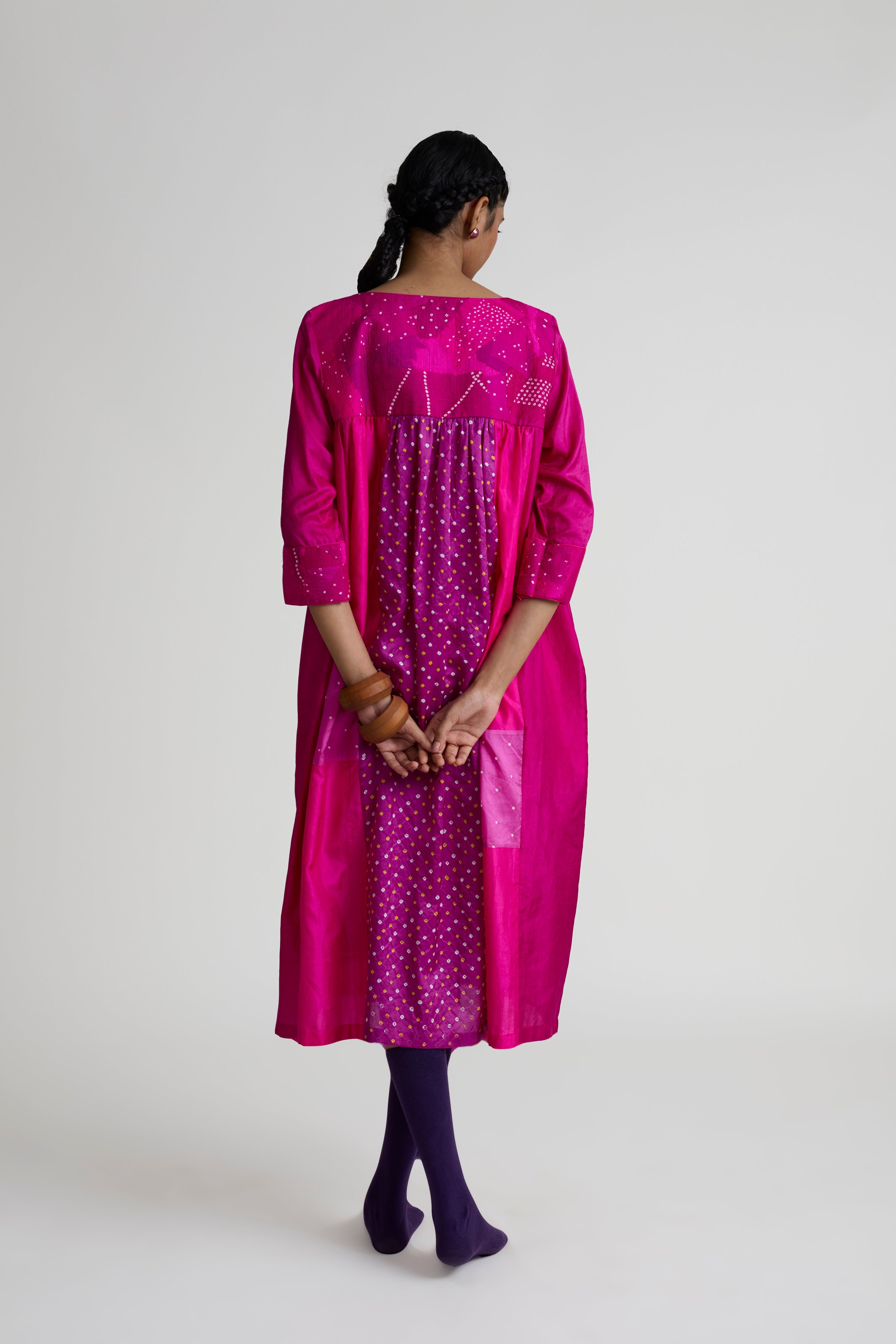 Boro Dress - Magenta