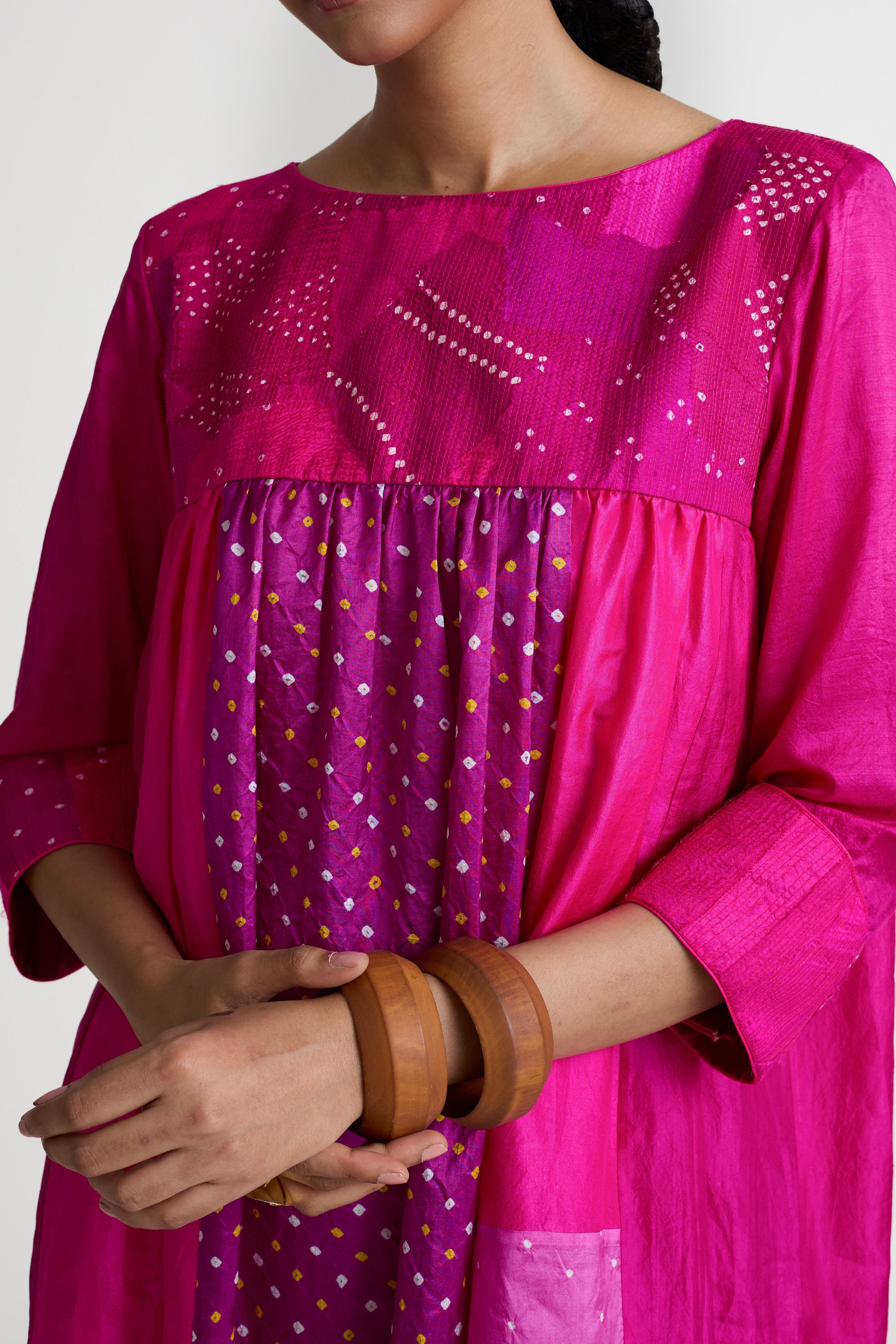 Boro Dress - Magenta